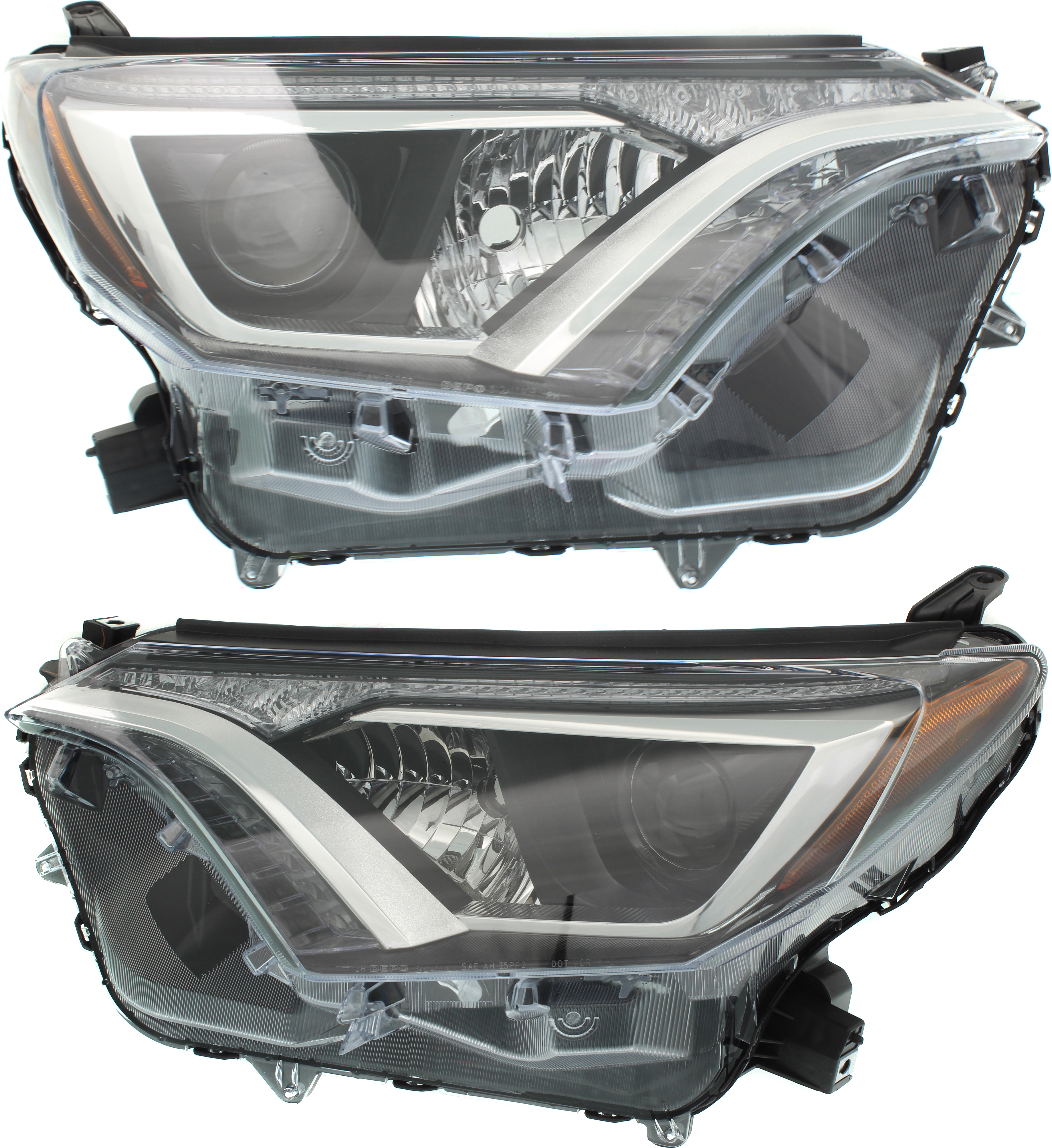 AM RAV4-16-18 HEAD LAMP RH AND LH Lens and Housing Halogen Hybrid Model 16-17 SKU SET RT10010021 Partslink TO2518189 TO2519189 OEM 8117042640-8113042640