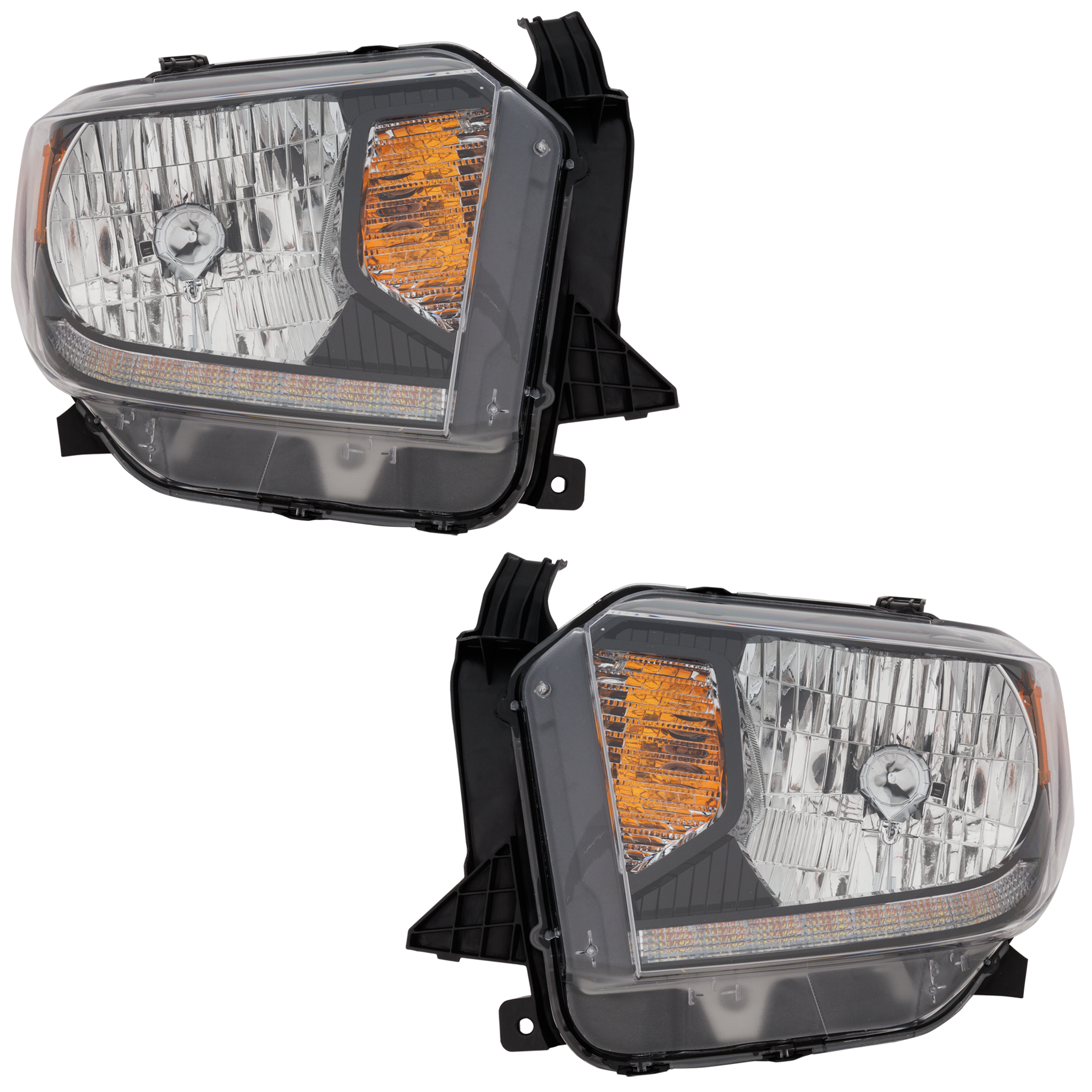AM TUNDRA 18-21 HEAD LAMP RH AND LH Assembly Halogen CAPA SKU SET RT10010029Q 2 Partslink TO2502260C TO2503260C OEM 811100C130-811500C130