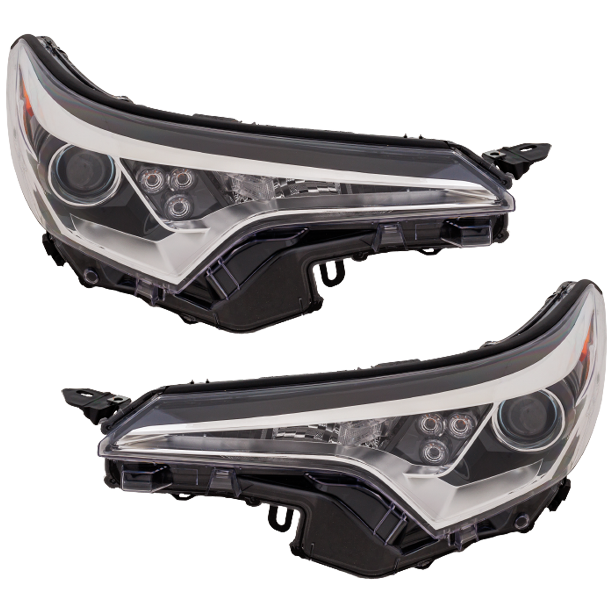 AM C HR 18-19 HEAD LAMP RH AND LH Lens and Housing Japan Built Vehicle SKU SET RT10010039 Partslink TO2518193 TO2519193 OEM 8113010A00-8117010A00