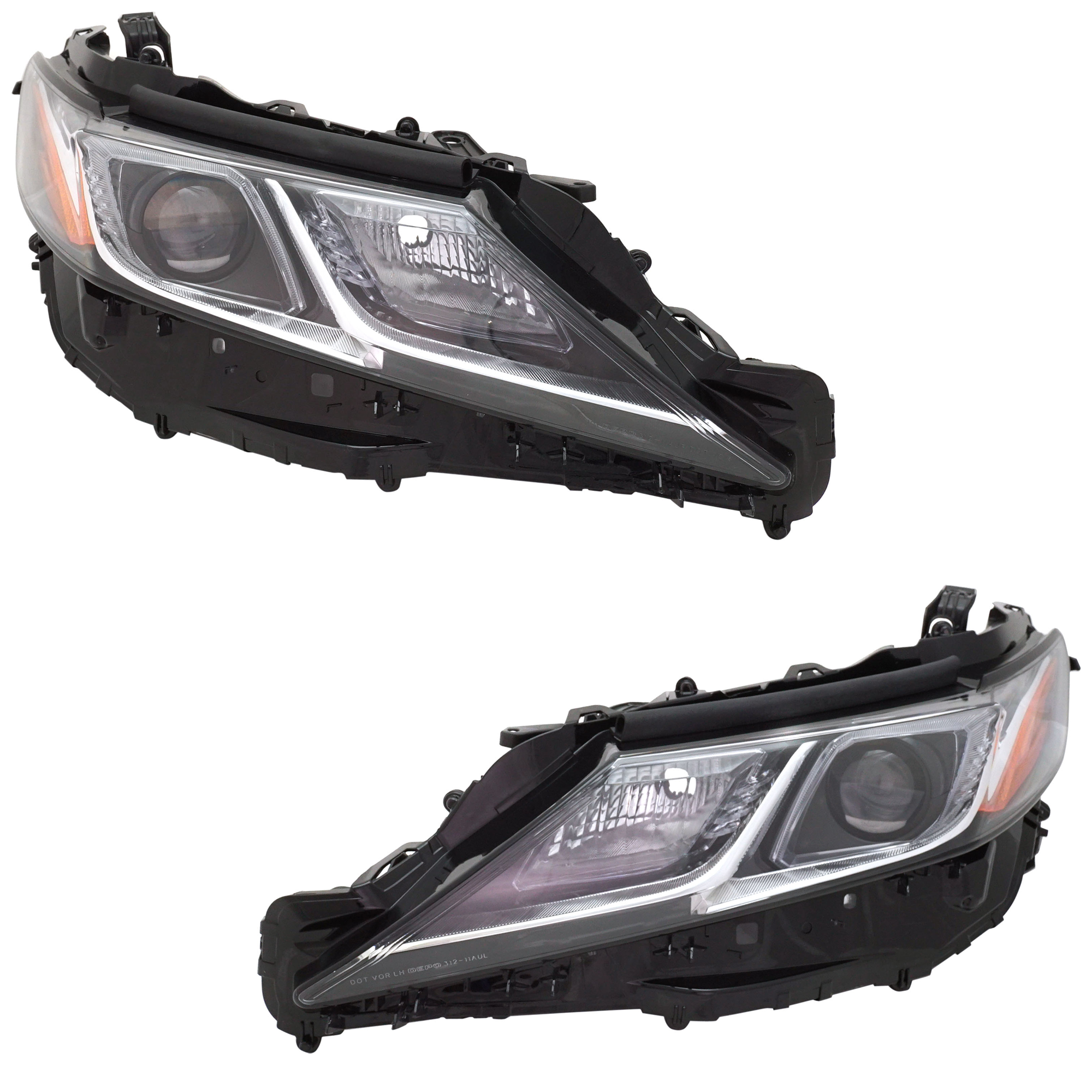 AM CAMRY 18-18 HEAD LAMP RH AND LH Assembly LED w o LED Signal Light Japan Built Vehicle CAPA SKU SET RT10010051Q Partslink TO2518194C TO2519194C OEM 8113033D40-8117033D00