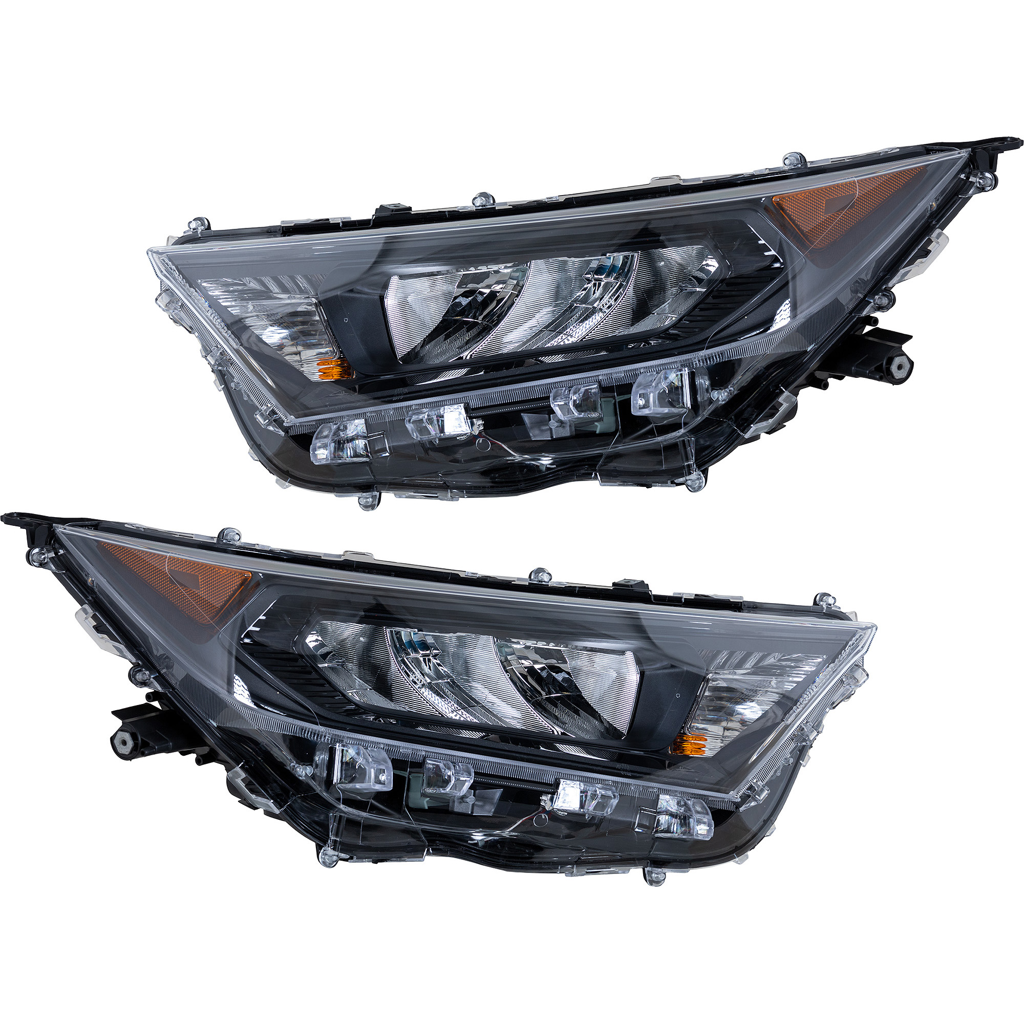 AM RAV4-19-22 HEAD LAMP RH AND LH Assembly LE Model North America Built Vehicle CAPA SKU SET RT10010069Q Partslink TO2503274C TO2502274C OEM 811100R150-811100R152-811500R1