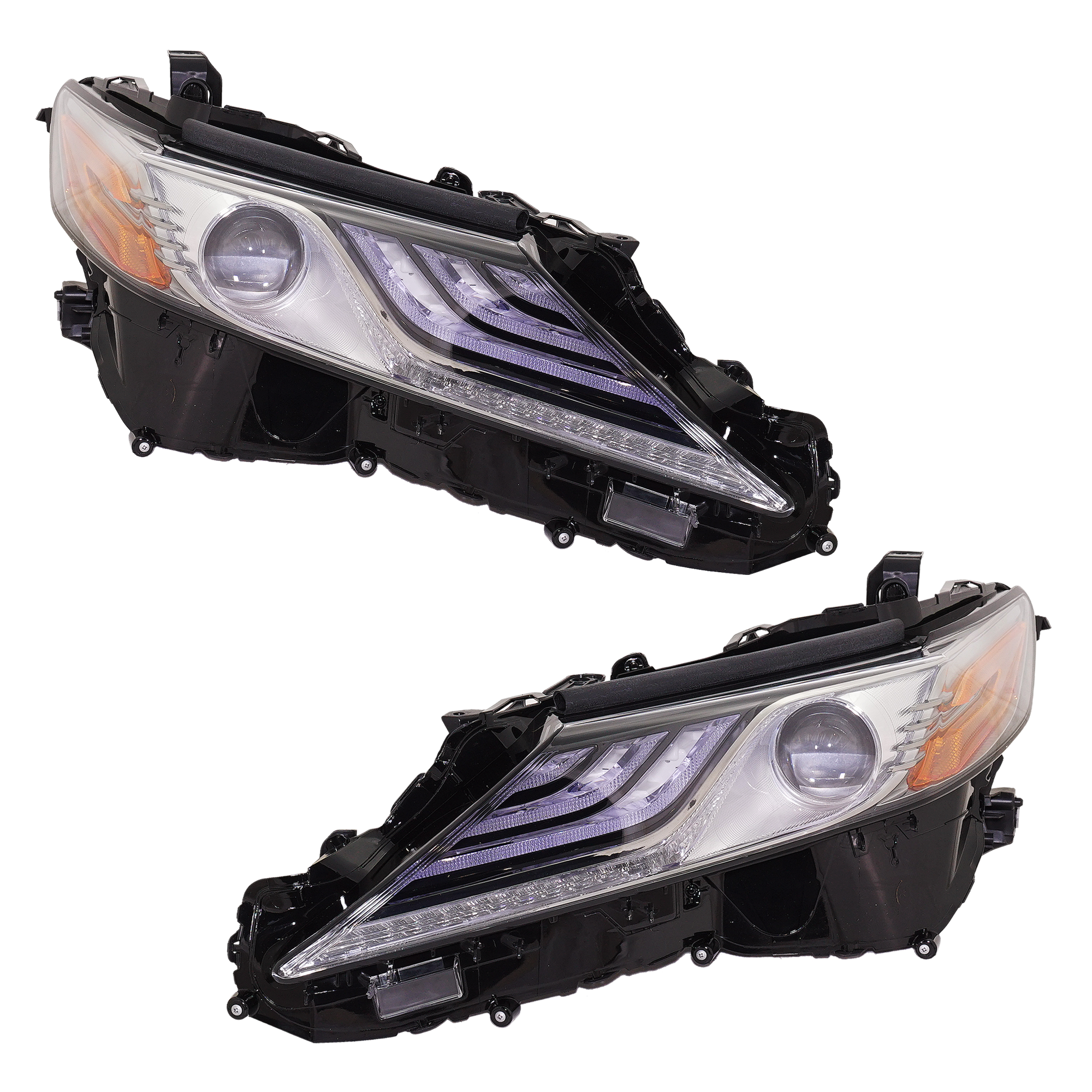 AM CAMRY 18-18 HEAD LAMP RH AND LH Assembly LED XSE Model w LED Signal Lamp SKU SET RT10010087 Partslink TO2503257 TO2502257 OEM 8111006D80-8115006D80