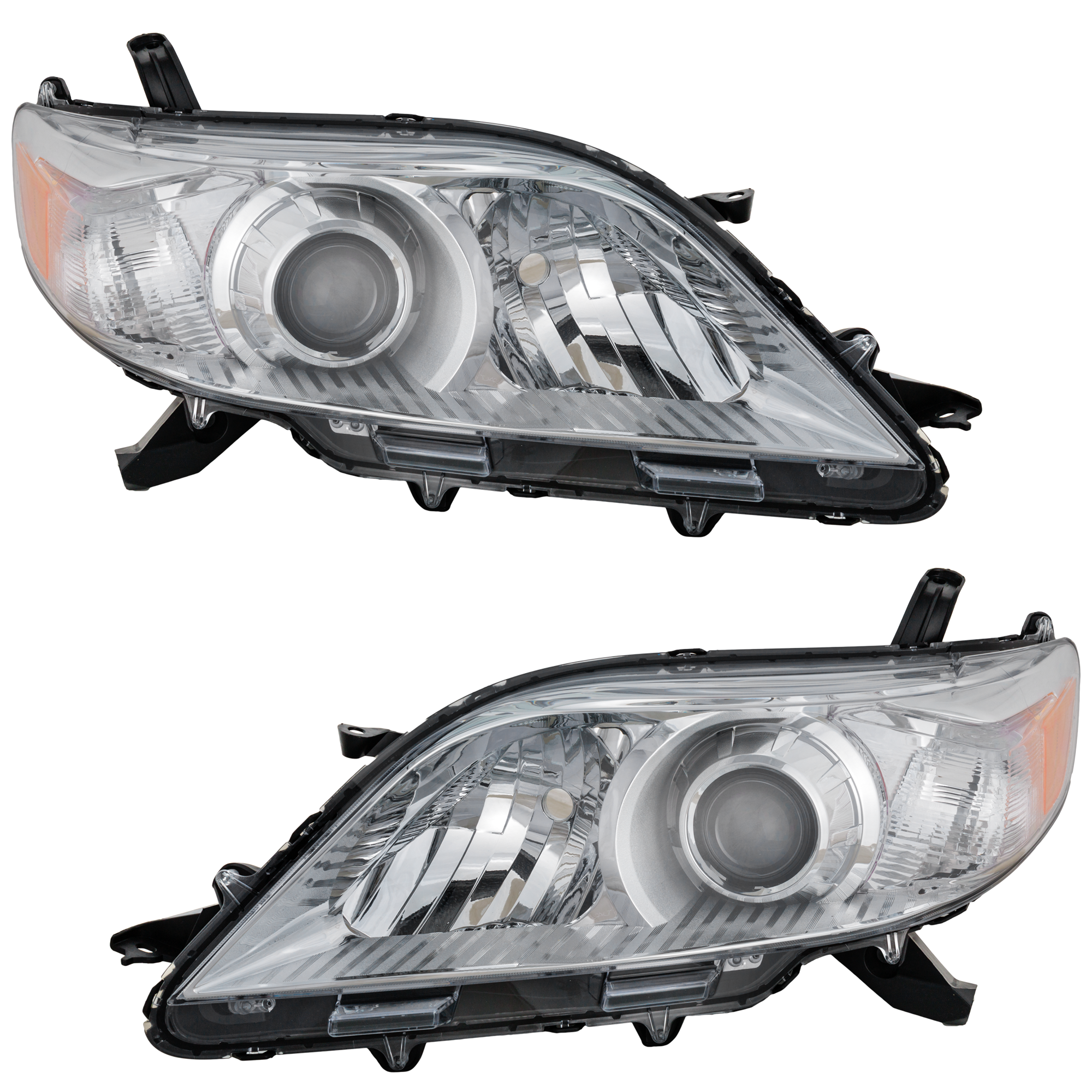 AM SIENNA 11-14 HEAD LAMP RH AND LH Lens and Housing HID Xenon w o HID Kit SKU SET RT10010099 Partslink TO2519143 TO2518143 OEM 8114508040-8118508040