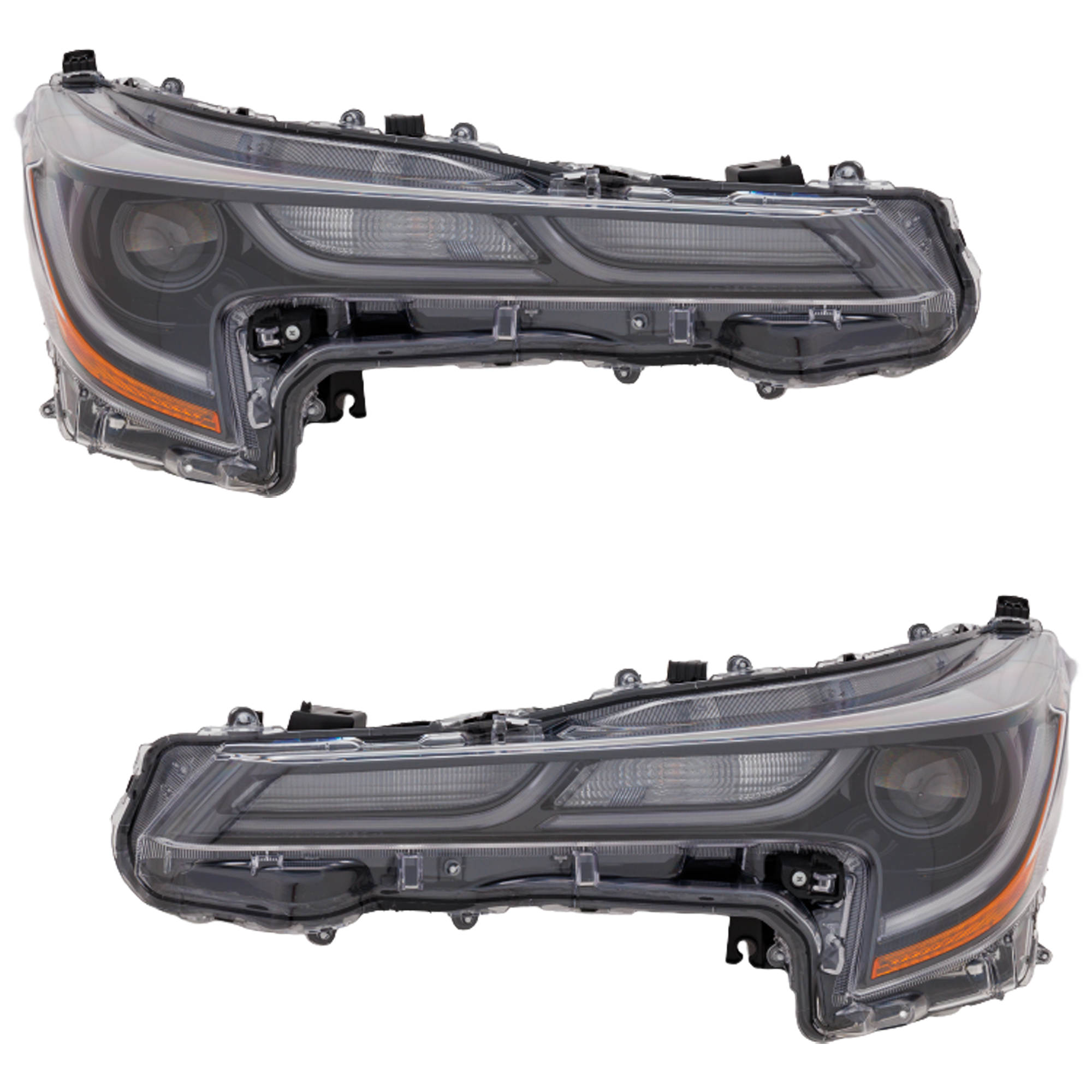 AM COROLLA 20-22 HEAD LAMP RH AND LH Assembly LED w o Adaptive Headlamps w Nightshade Edition Hatchback CAPA SKU SET RT10010111Q Partslink TO2503297C TO2502297C OEM 8113012N00-8117012N00