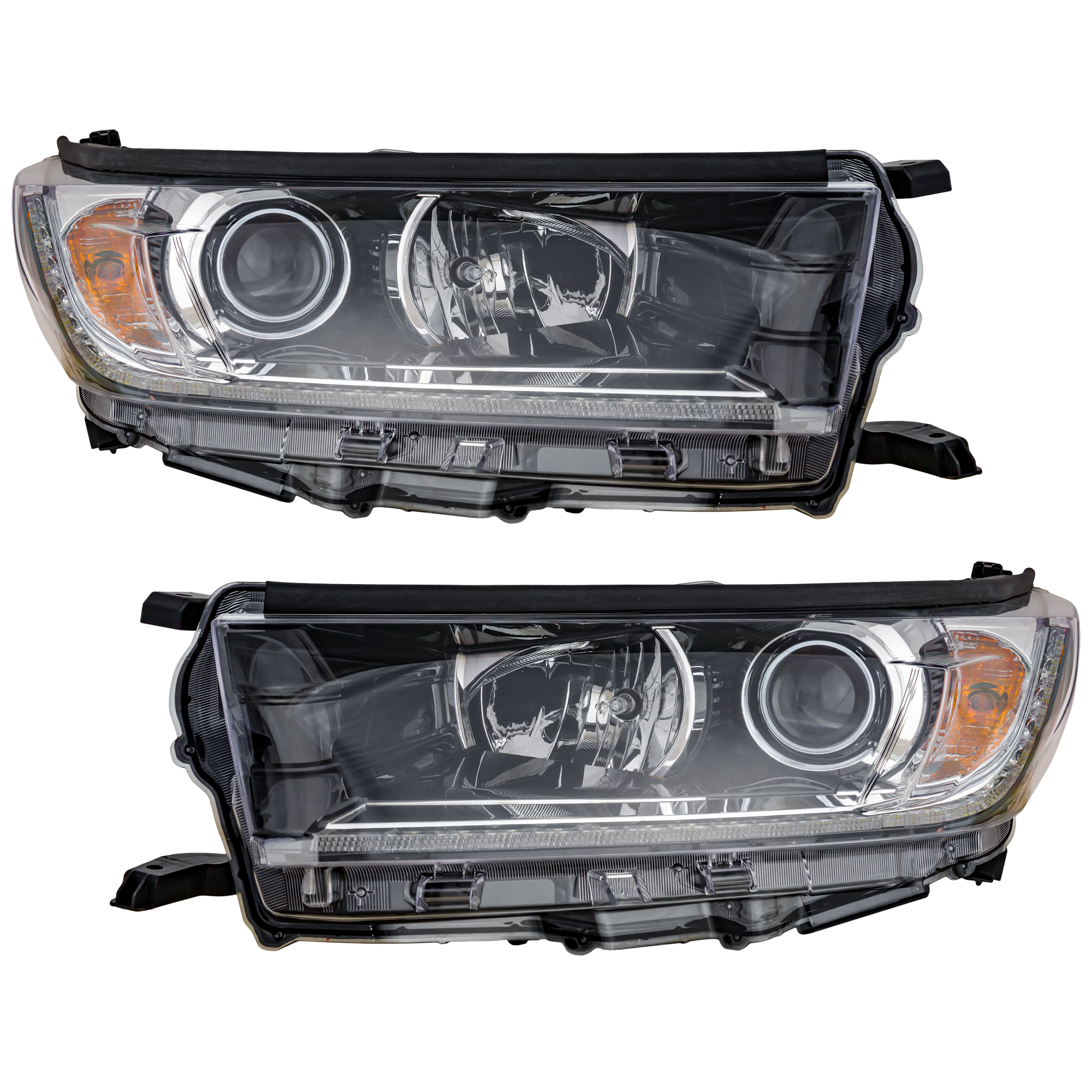 AM HIGHLANDER 17-18 HEAD LAMP RH AND LH Assembly w o Smoked Chrome Accent SKU SET RT10010115 Partslink TO2503253 TO2502253 OEM 811100E390-811500E390