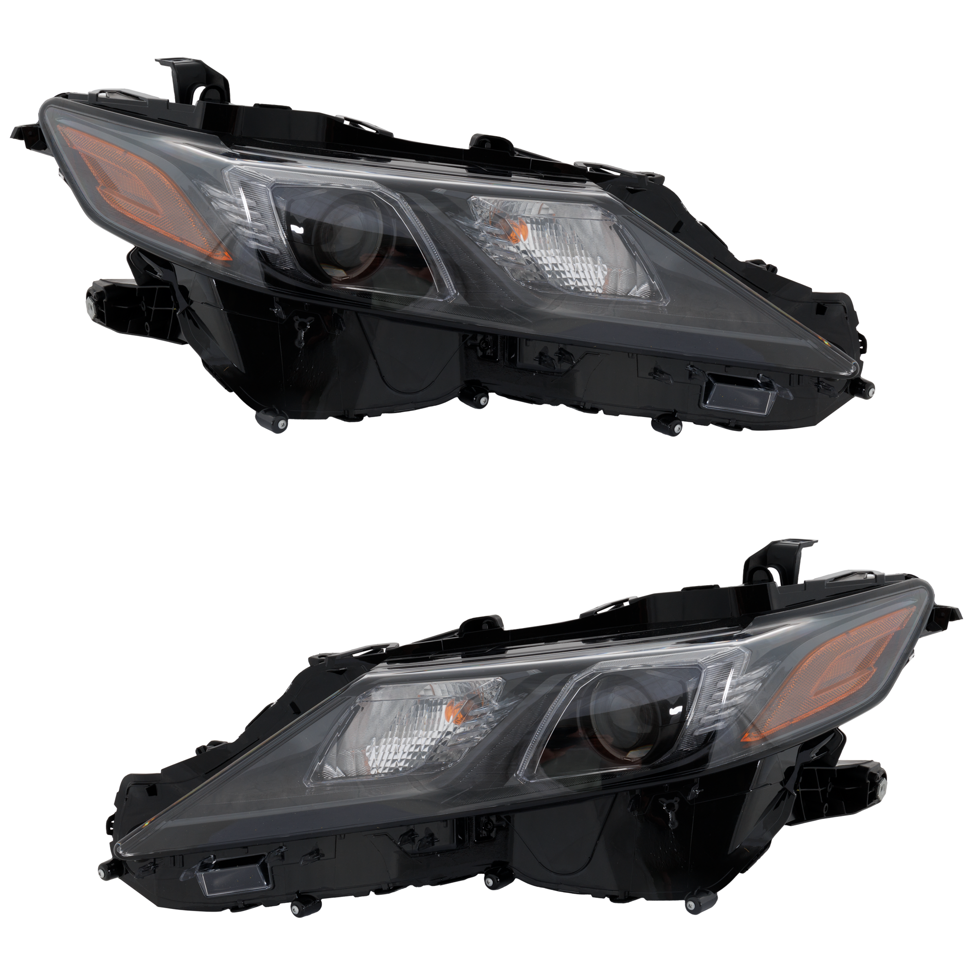 AM CAMRY 18-24 HEAD LAMP RH AND LH Assembly Halogen XSE w TRD Package SE TRD w o LED Signal Light North America Built Vehicle Hybrid SE 21-24 Models SKU SET RT10010125 Partslink TO2503299 TO2502299 OEM 8111006F60-8115006C20