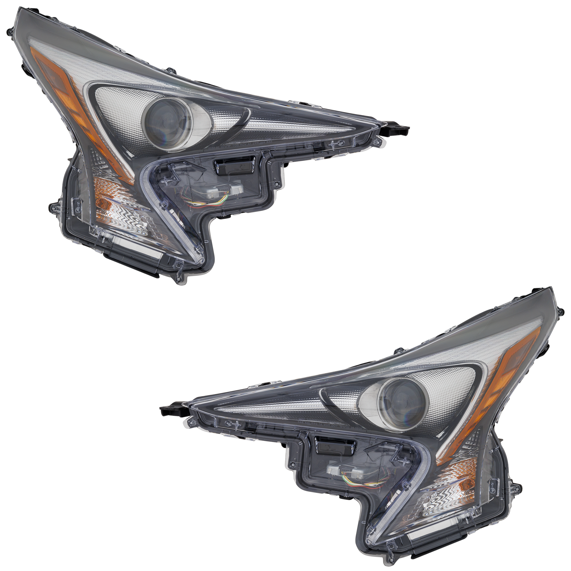 AM PRIUS 16-18 HEAD LAMP RH AND LH Assembly LED Touring Models w o Fog Light SKU SET RT10010145 Partslink TO2502248 TO2503248 OEM 8107047711-8114047711