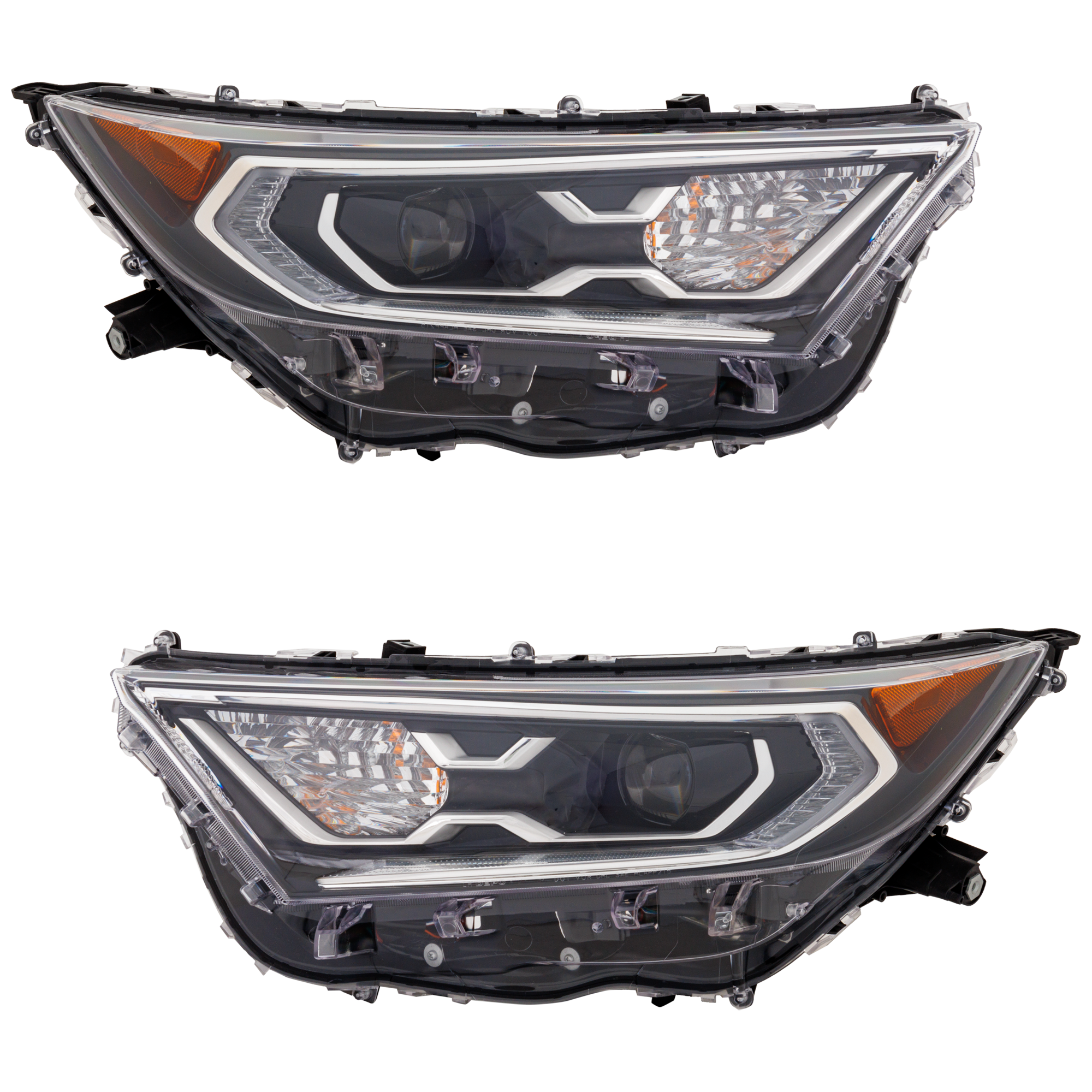 AM RAV4 HYBRID 19-21 HEAD LAMP RH AND LH Assembly LED w o Adaptive Headlight Limited XLE XLE Premium XSE Models North America Built Vehicle CAPA SKU SET RT10010191Q Partslink TO2503292C TO2502292C OEM 811100R162-811500R162