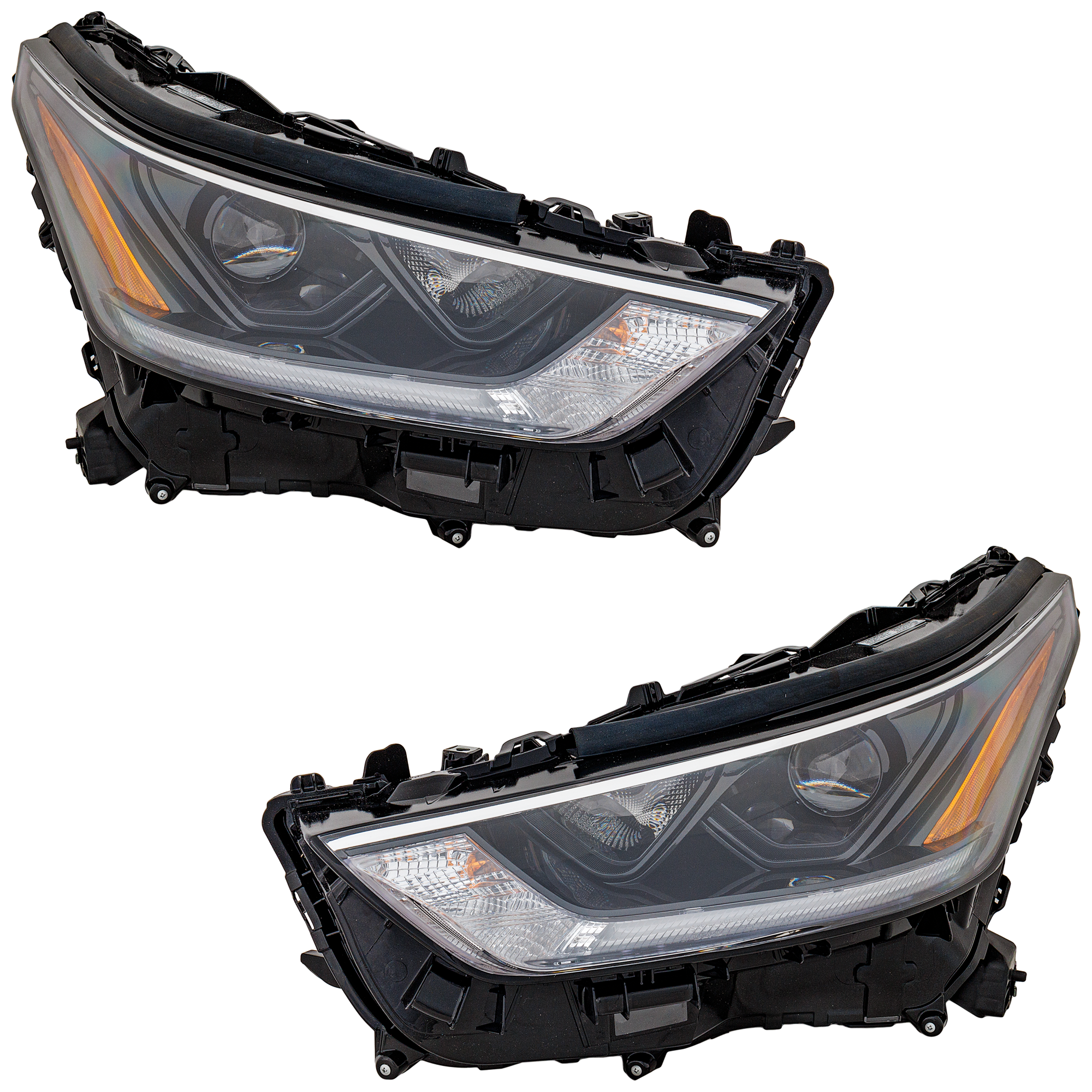 AM HIGHLANDER 21-21 HEAD LAMP RH AND LH Assembly LED L LE XLE Hybrid Models CAPA SKU SET RT10010195Q Partslink TO2503302C TO2502302C OEM 811100E420-811500E420