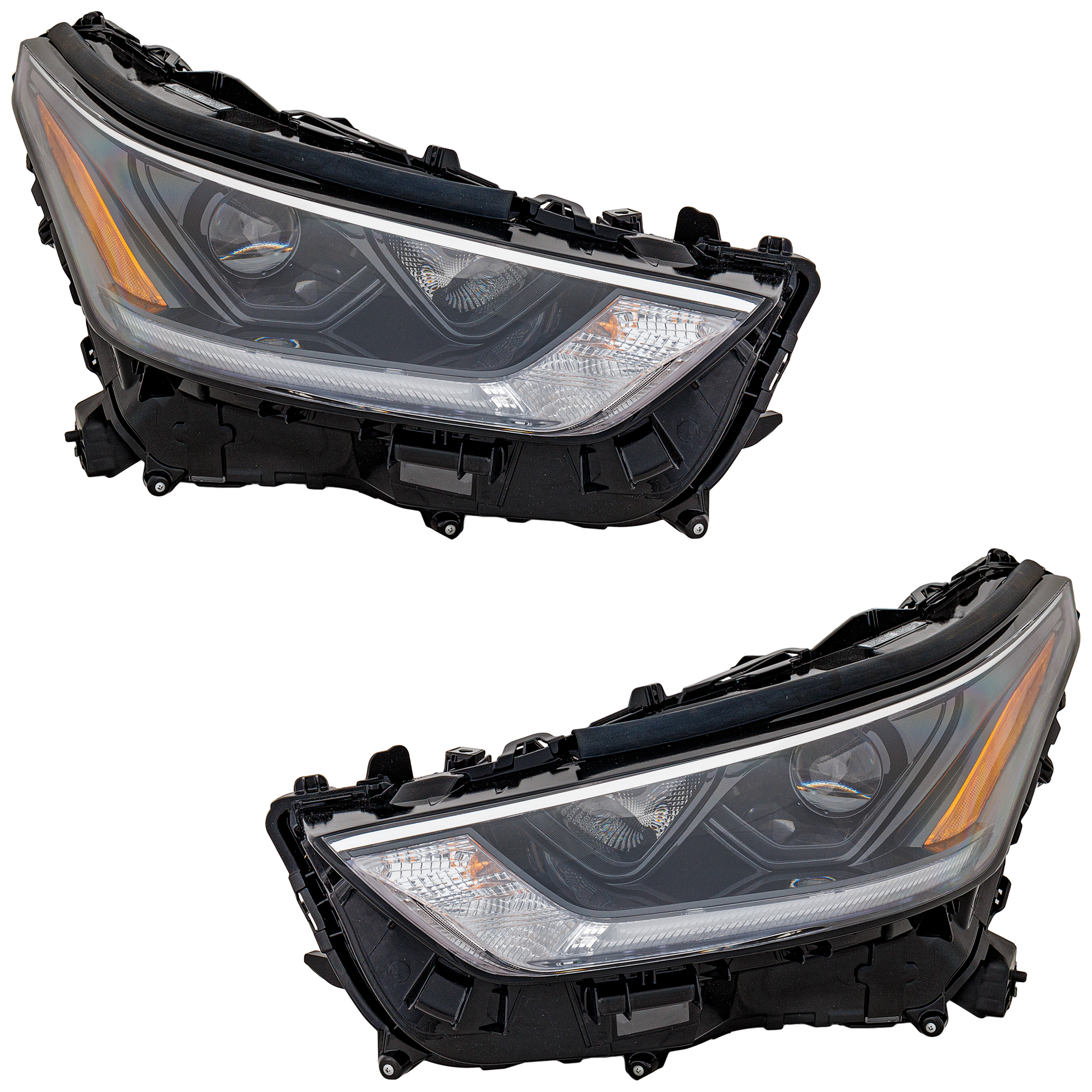 AM HIGHLANDER 21-21 HEAD LAMP RH AND LH Assembly LED L LE XLE Hybrid Models SKU SET RT10010195 Partslink TO2503302 TO2502302 OEM 811100E420-811500E420