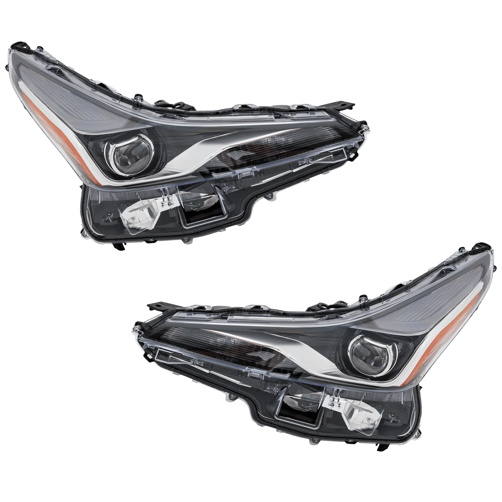 AM PRIUS 19-22 HEAD LAMP RH AND LH Lens and Housing LED w Fog Light w o Adaptive Headlight 20th Anniversary Edition and Nightshade Edition SKU SET RT10010211U OEM 8107047A00 PFM 8114047A00 PFM