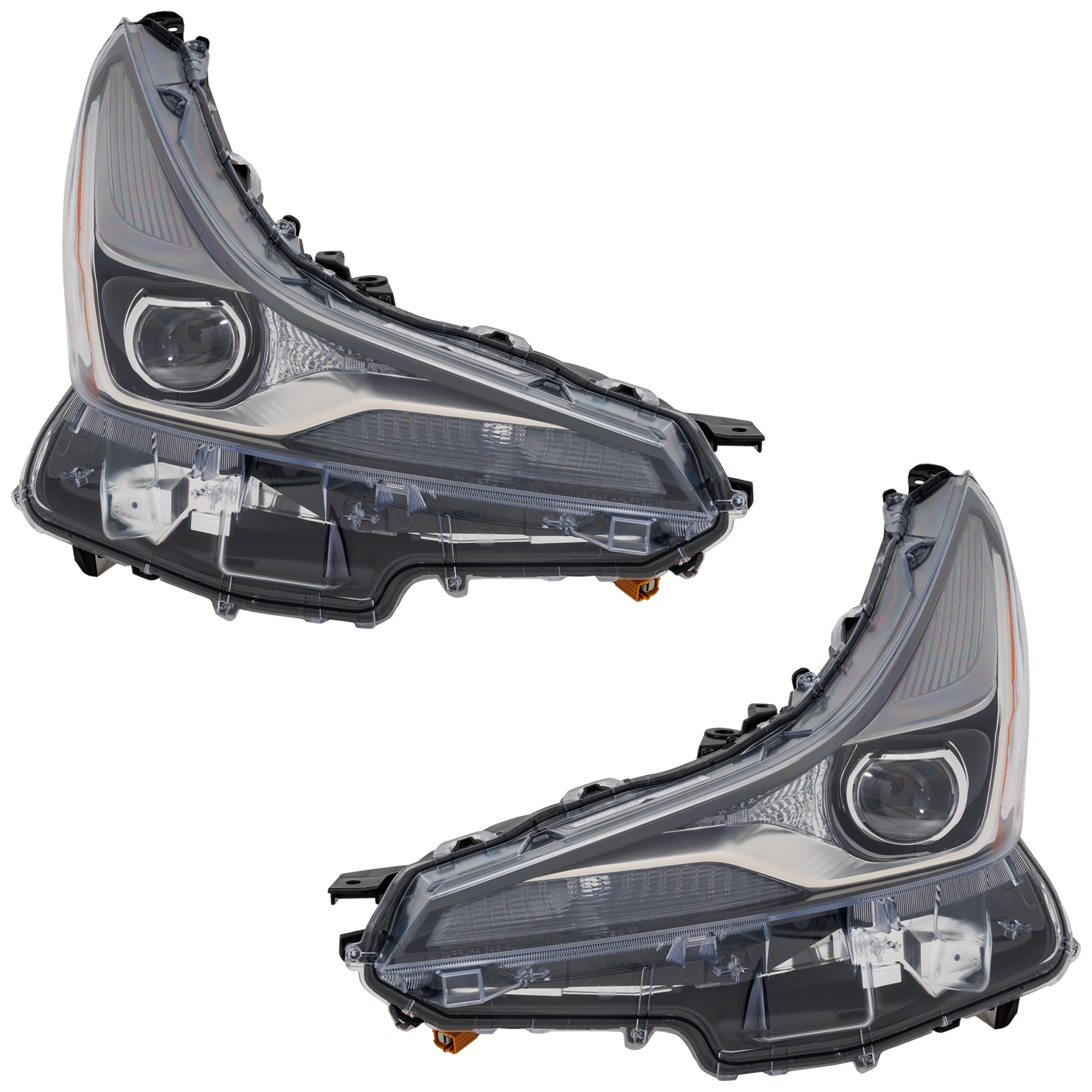 AM PRIUS 19-22 HEAD LAMP RH AND LH Lens and Housing LED w o Fog Light Holes w o 20th Anniversary Edition w o Nightshade Edition w o Adaptive Headlights w o Fog Light Holes SKU SET RT10010221U OEM 8114047870 PFM 8107047870 PFM