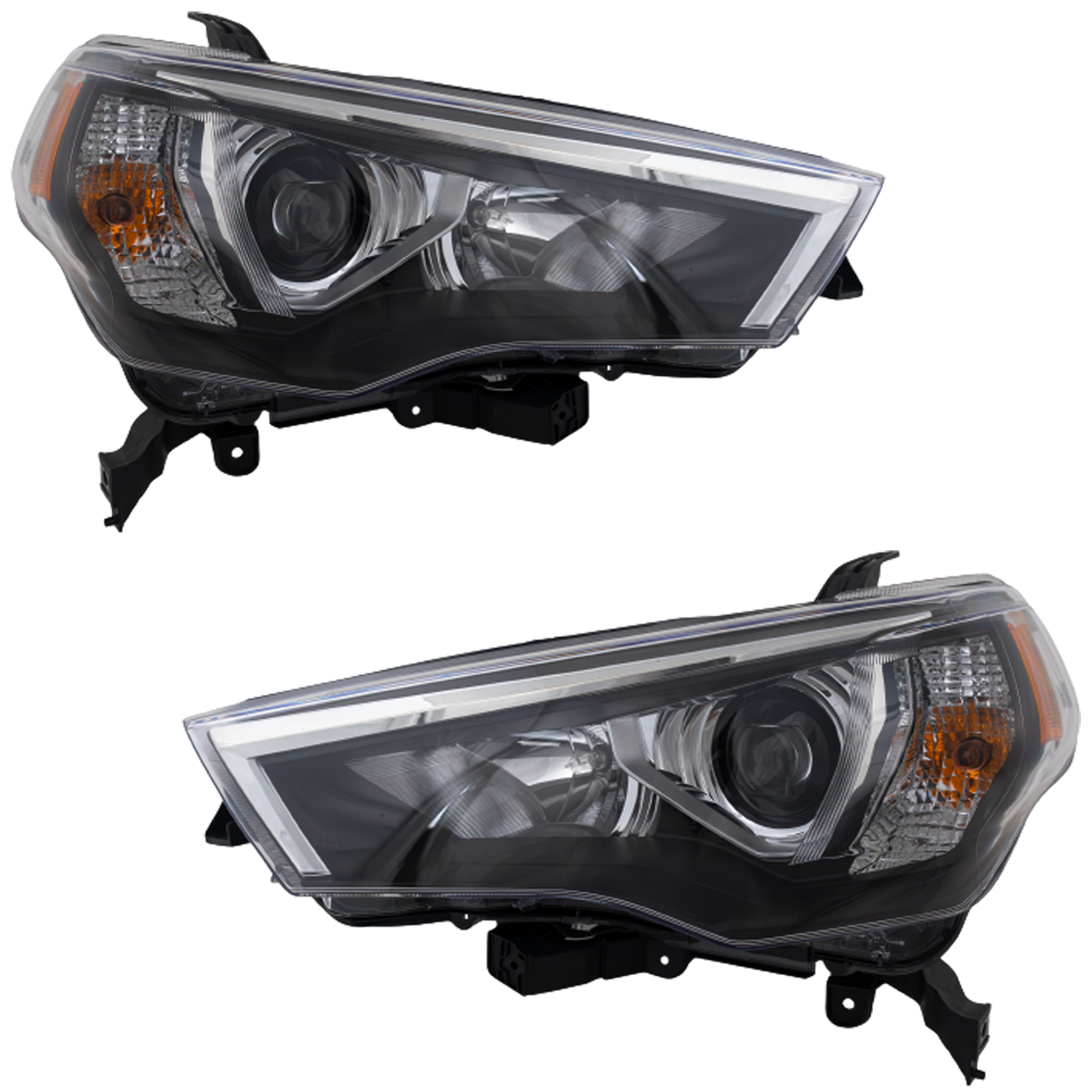AM 4RUNNER 21-24 HEAD LAMP RH AND LH Assembly LED w Auto Headlights CAPA SKU SET RT10010255AQ Partslink TO2502309C TO2503309C OEM 8107035610-8114035620