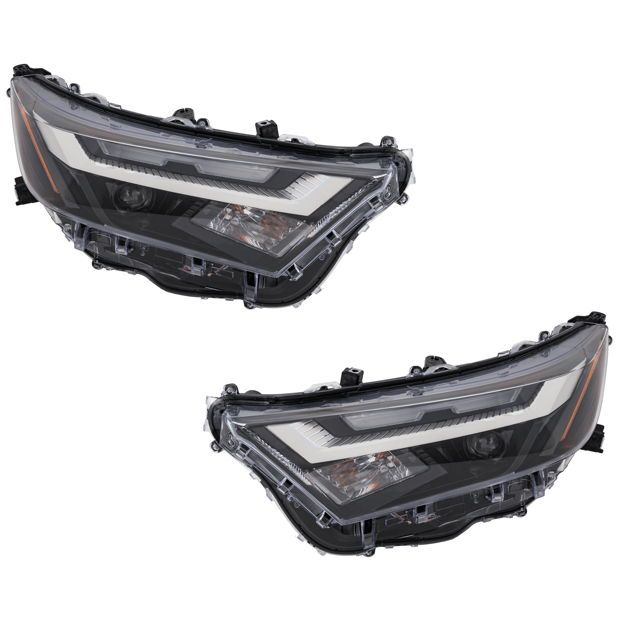 AM RAV4-22-25 HEAD LAMP RH AND LH Assembly LED Halogen w o LED Signal Light North America Built Vehicle LE Adventure Trail TRD Off Road XLE XLE Premium Models SKU SET RT10010275A Partslink TO2502314 TO2503314 OEM 811100R350-811500R350