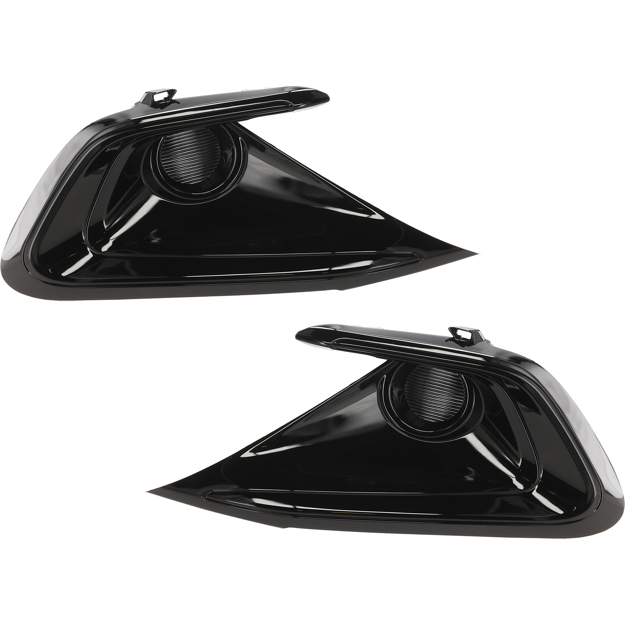 AM COROLLA 23-25 FOG LAMP COVER RH AND LH Gloss Black Hatchback SKU SET RT10770019 Partslink TO1038275 TO1039275 OEM 5203012160-5204012180