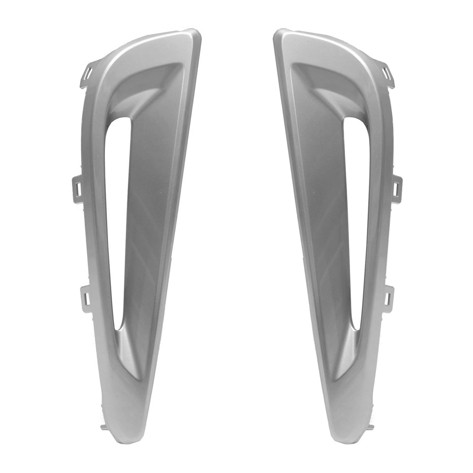 AM PRIUS 19-22 FRONT FOG LAMP MOLDING RH AND LH Silver w Daytime Running Light SKU SET RT10810007 Partslink TO1039229 TO1038229 OEM 5271247060-5271347060