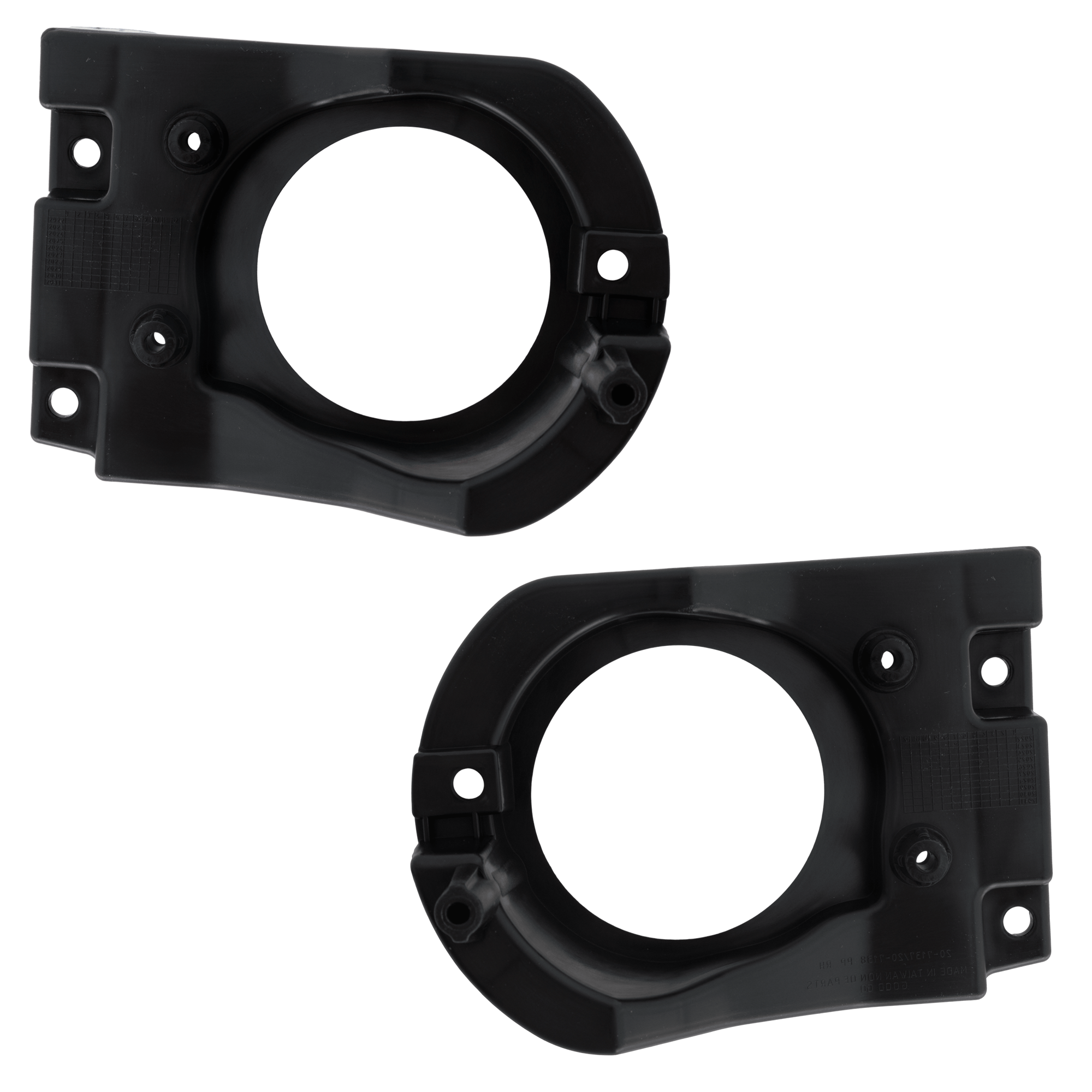 AM COROLLA CROSS 22-24 FOG LAMP MOLDING RH AND LH Textured Black XLE Model CAPA SKU SET RT10810009Q Partslink TO1039252C TO1038252C OEM 814810A110-814820A110