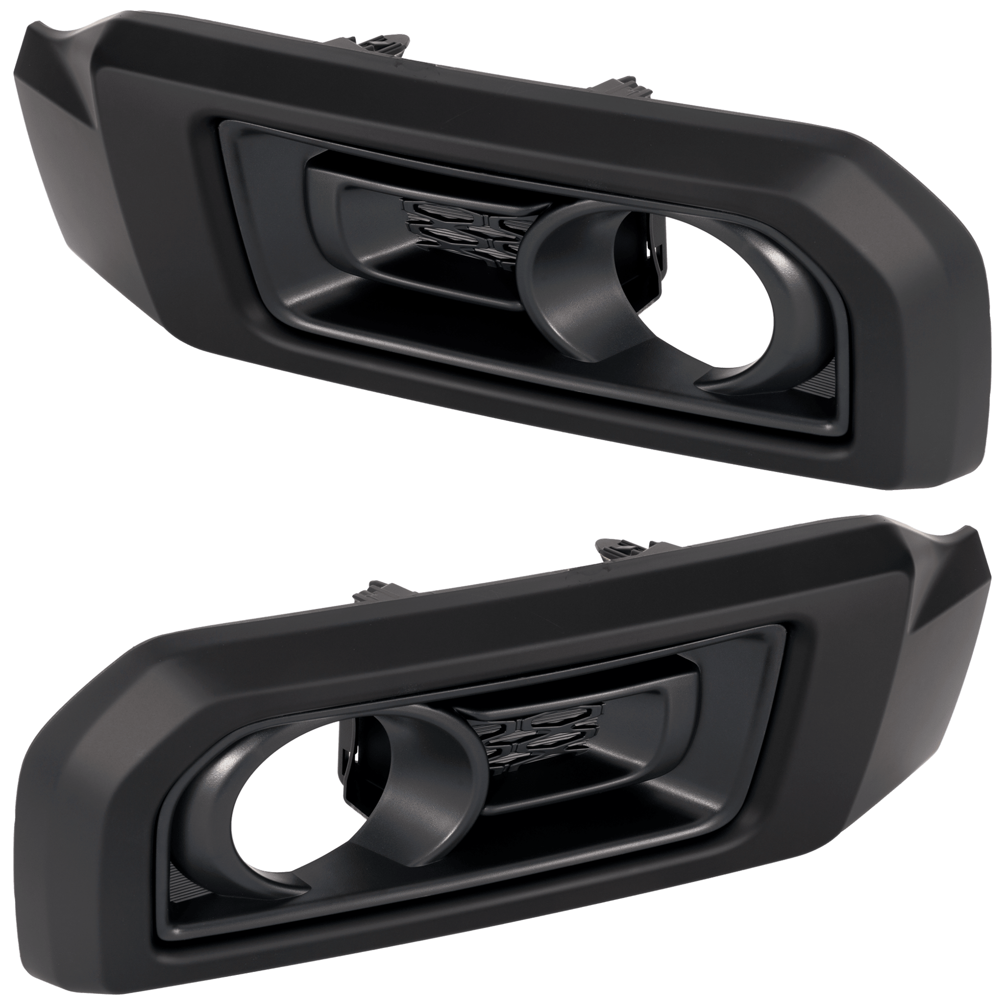 AM 4RUNNER 14-24 FOG LAMP MOLDING RH AND LH Black 20 Wheels w o Night Shade Edition Attitude SKU SET RT10810025 Partslink TO1038265 TO1039265 OEM 5270235030C0-5270335030C0