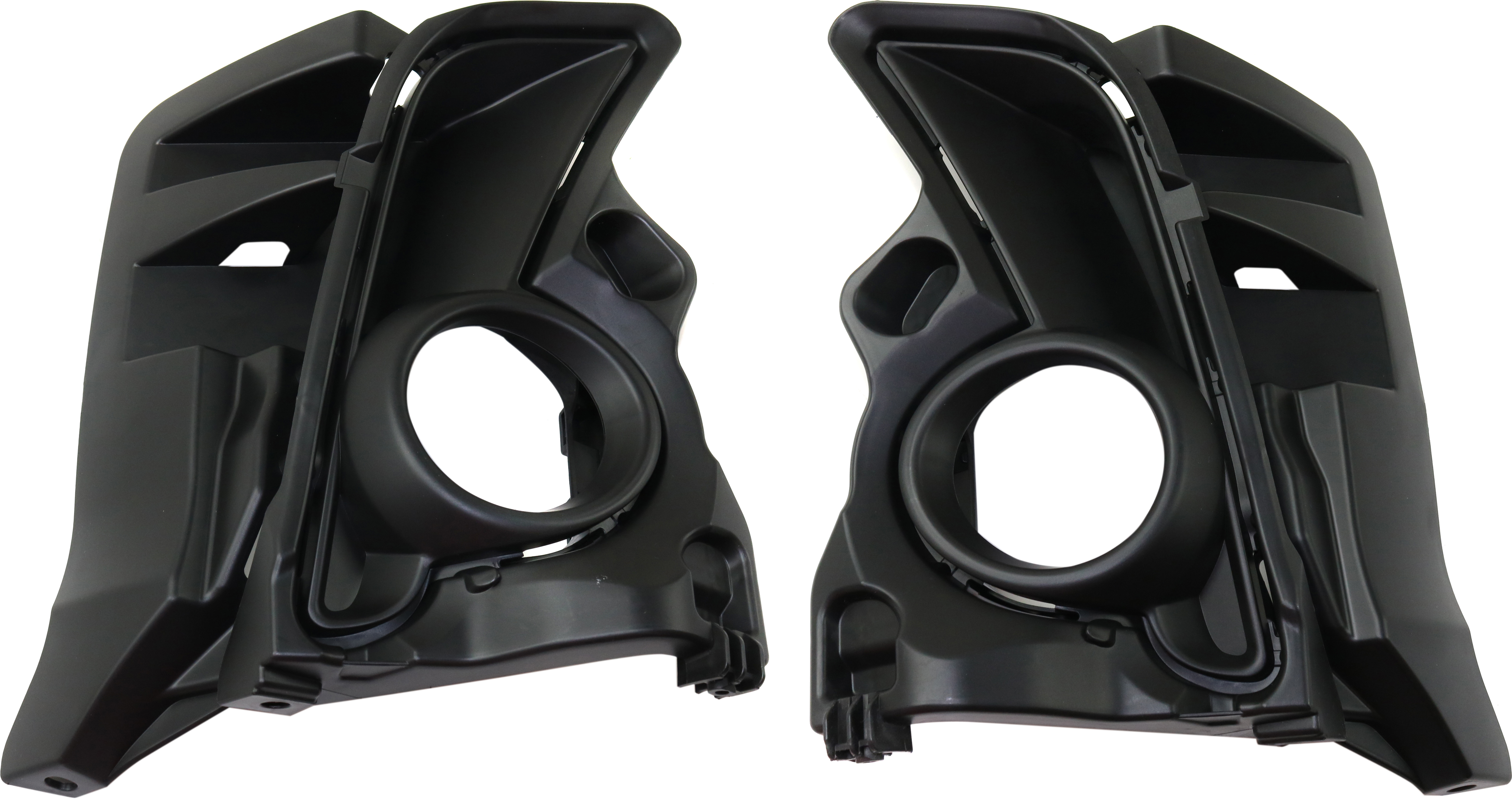 AM HIGHLANDER 17-19 FRONT FOG LAMP MOLDING RH AND LH Textured Black SKU SET RT10820004 Partslink TO1038200 TO1039200 OEM 520400E030-520300E030