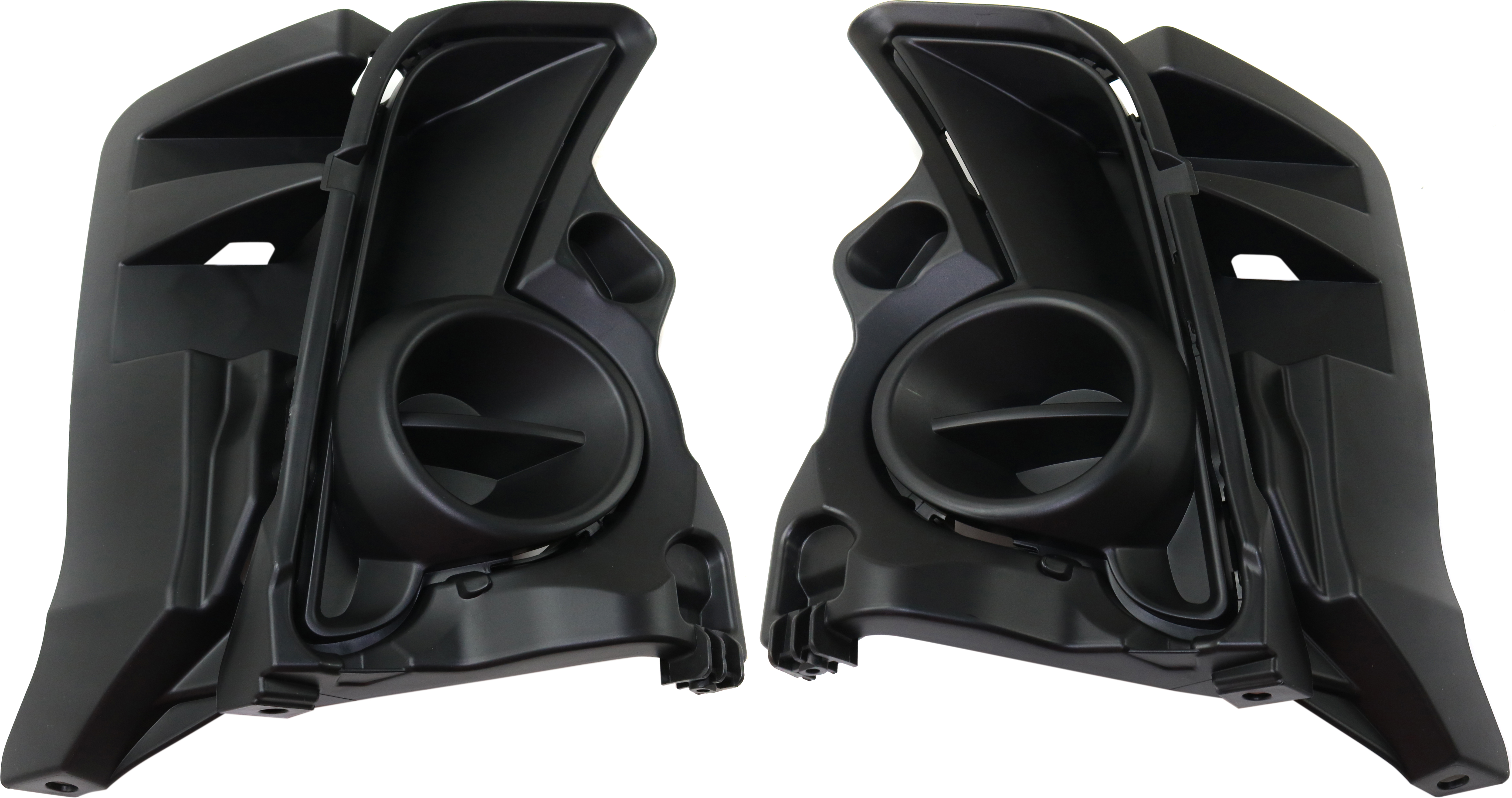 AM HIGHLANDER 17-19 FRONT FOG LAMP COVER RH AND LH Textured Black SKU SET RT10860001 Partslink TO1038199 TO1039199 OEM 520300E040-520400E040