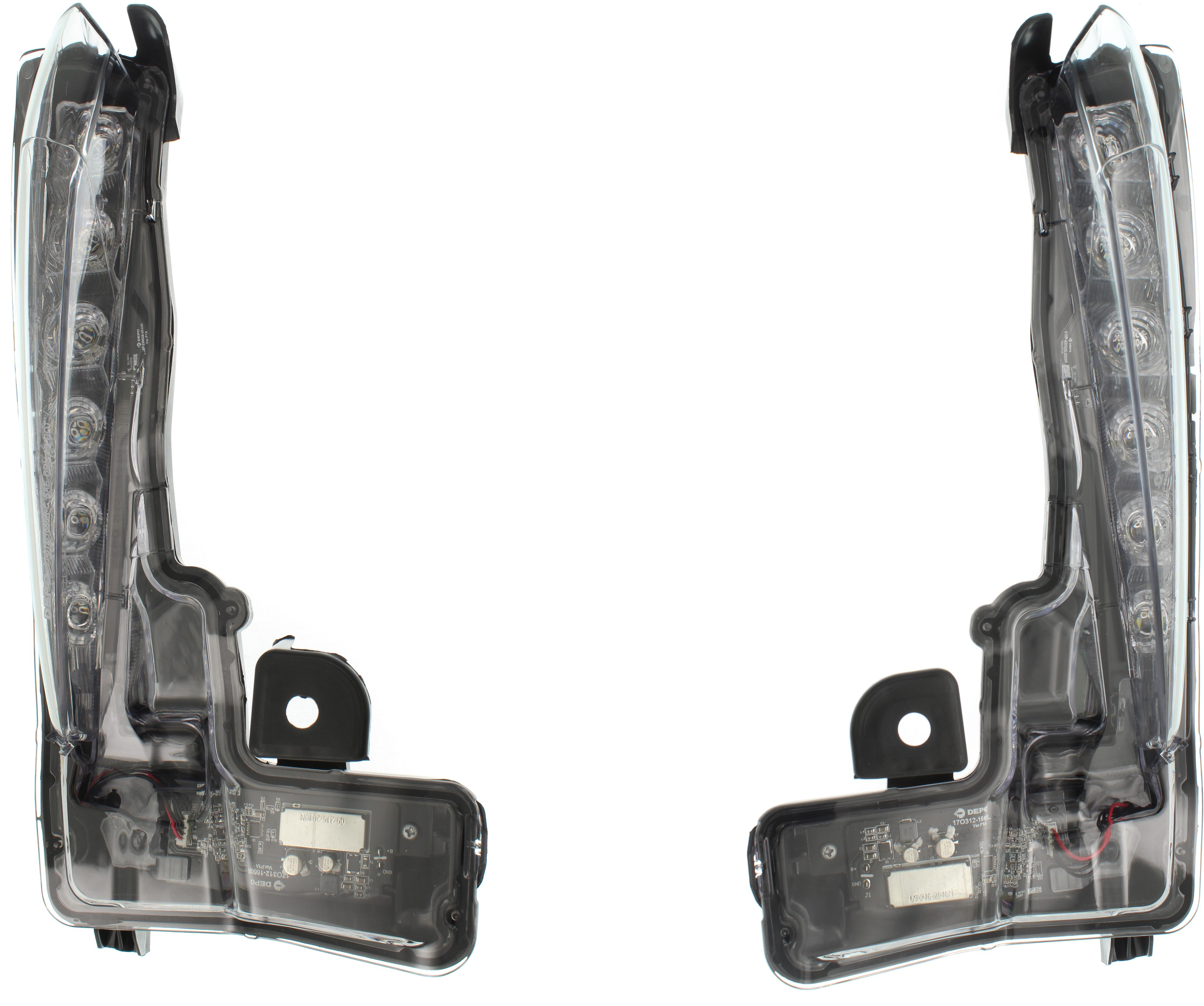 AM COROLLA 17-19 DRIVING LAMP RH AND LH Assembly Daytime Running Light Vertical Type CAPA SKU SET RT11150001Q Partslink TO2562103C TO2563103C OEM 8143002030-8144002030