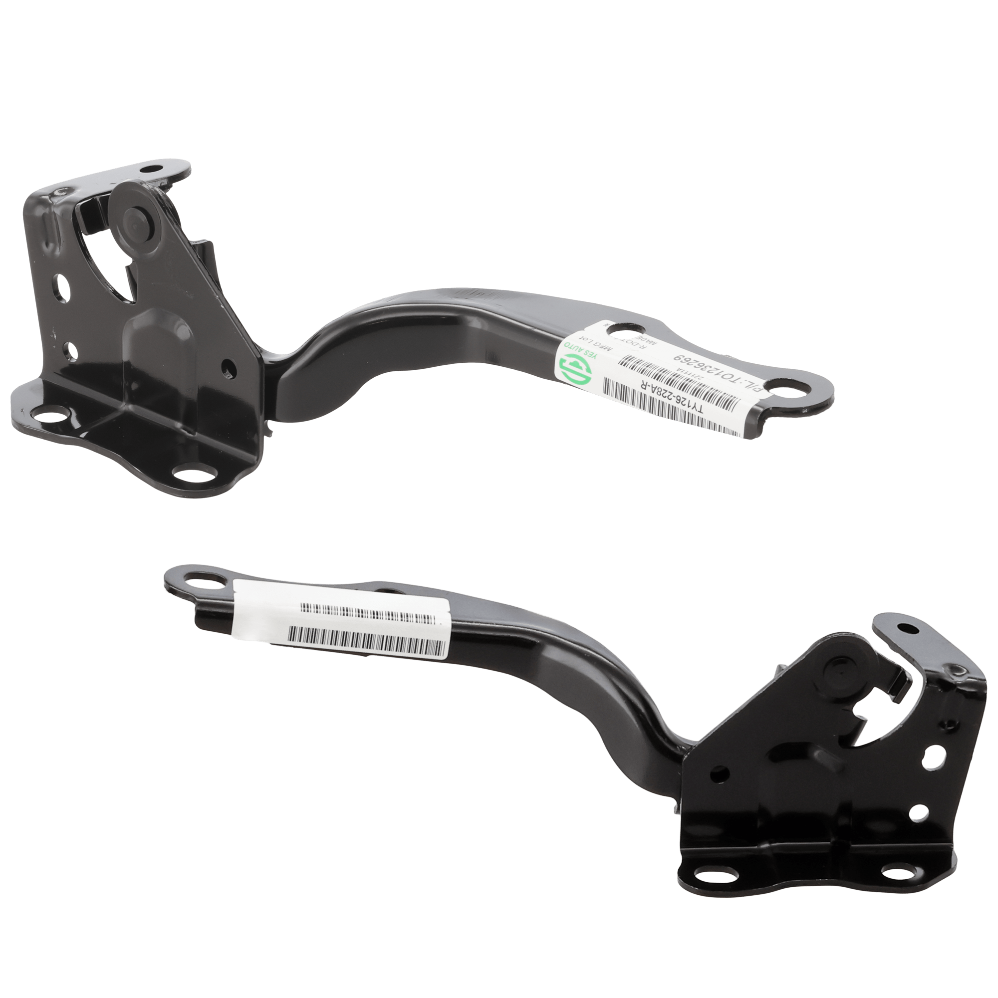 AM BZ4X 23-23 SOLTERRA 23-24 HOOD HINGE RH AND LH Steel Black SKU SET RT13030013 Partslink TO1236269 TO1236270 OEM 5341042170-5342042170