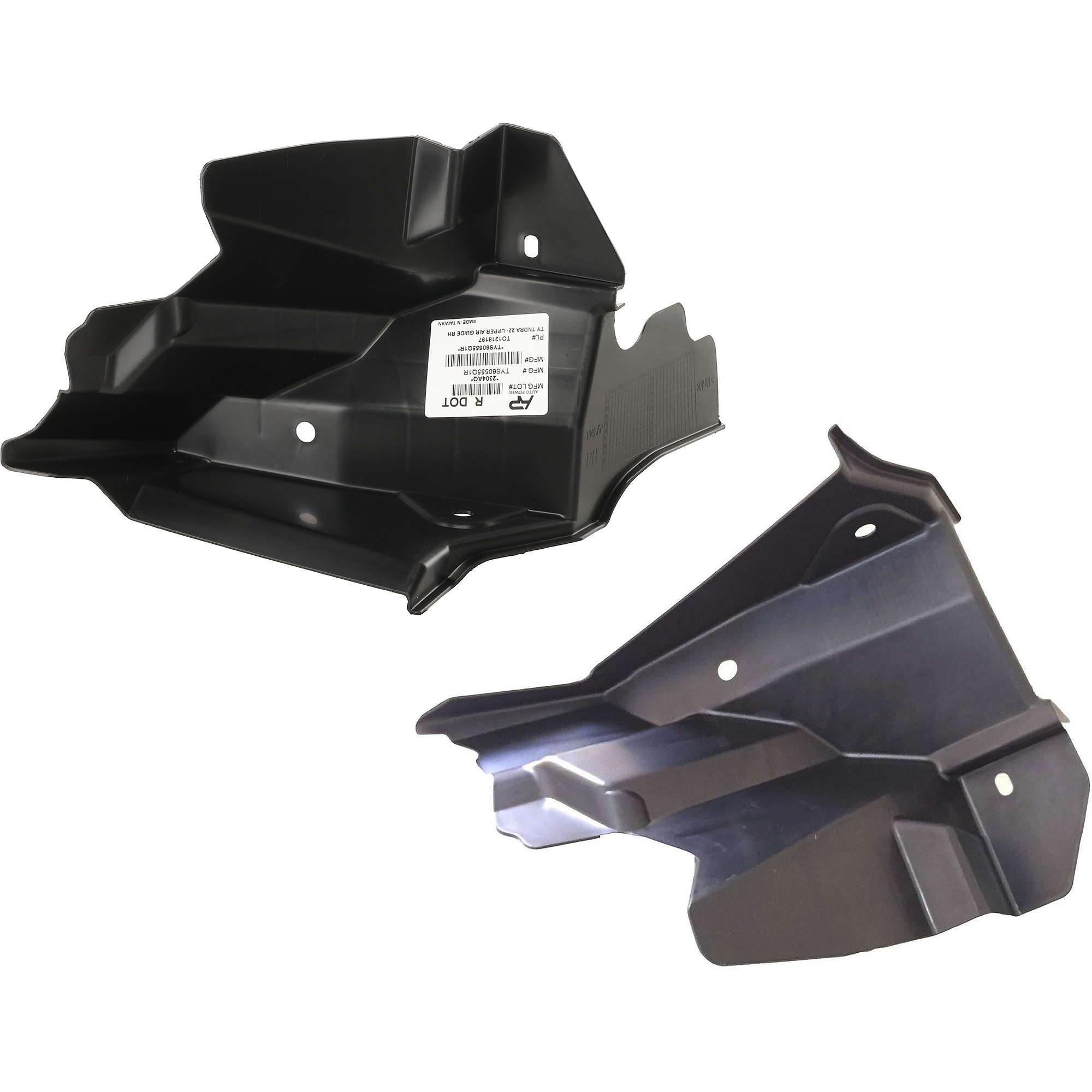 AM TUNDRA 22-22 RADIATOR SUPPORT AIR GUIDE RH AND LH Side CAPA SKU SET RT16290021Q Partslink TO1218196C TO1218197C OEM 16593F4010-16595F4010