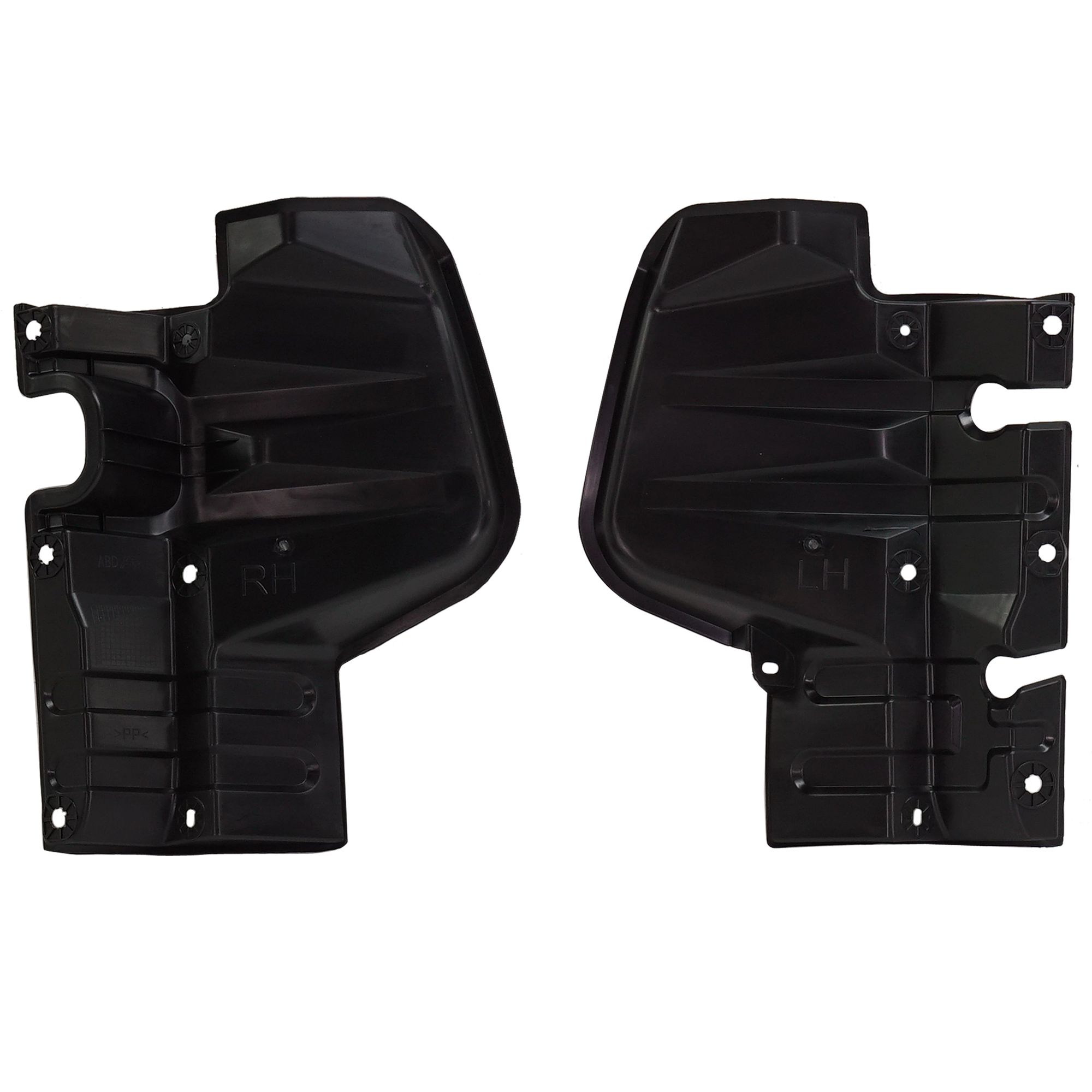 AM TUNDRA 14-17 RADIATOR SUPPORT AIR INTAKE DUCT RH AND LH w Towing Package CAPA SKU SET RT16330005Q Partslink TO1218135C TO1218132C OEM 532930C050-532940C030
