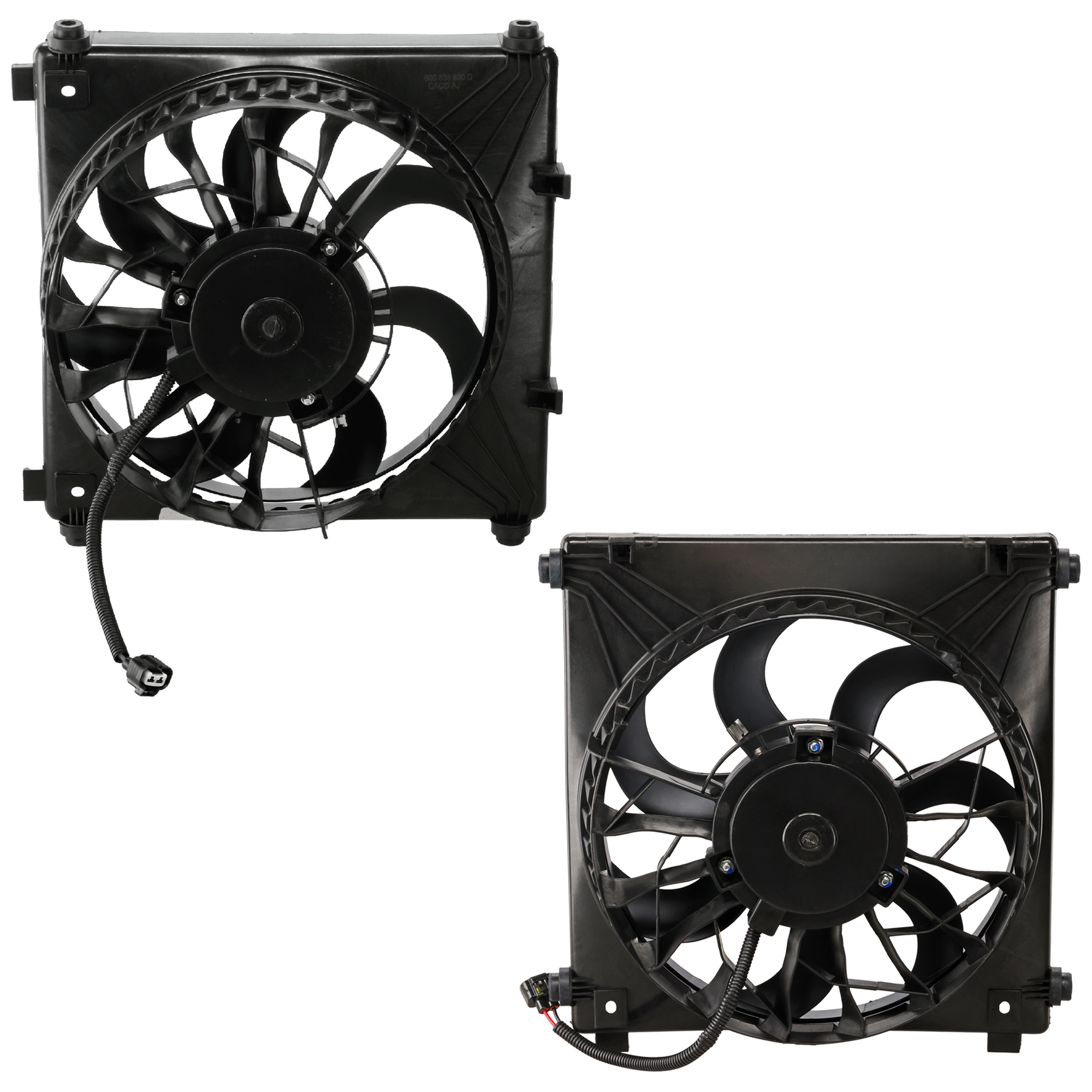 AM MODEL S 12-21 A C CONDENSER FAN ASSEMBLY SET RH and LH SKU SET RT19090003 OEM 600761400D 600835800D