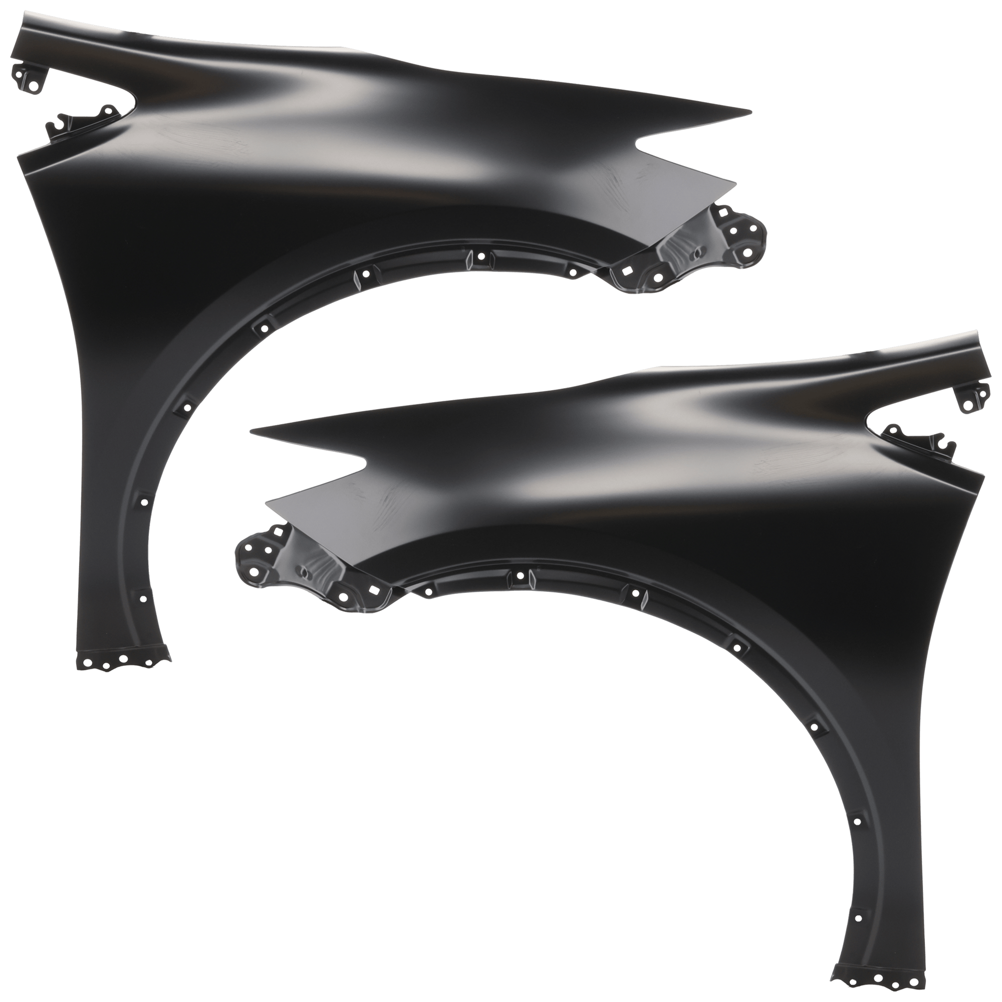 AM PRIUS PRIUS PRIME 23-25 FRONT FENDER RH AND LH Black Plastic SKU SET RT22010041 Partslink TO1240286 TO1241286 OEM 5380147110-5380247130