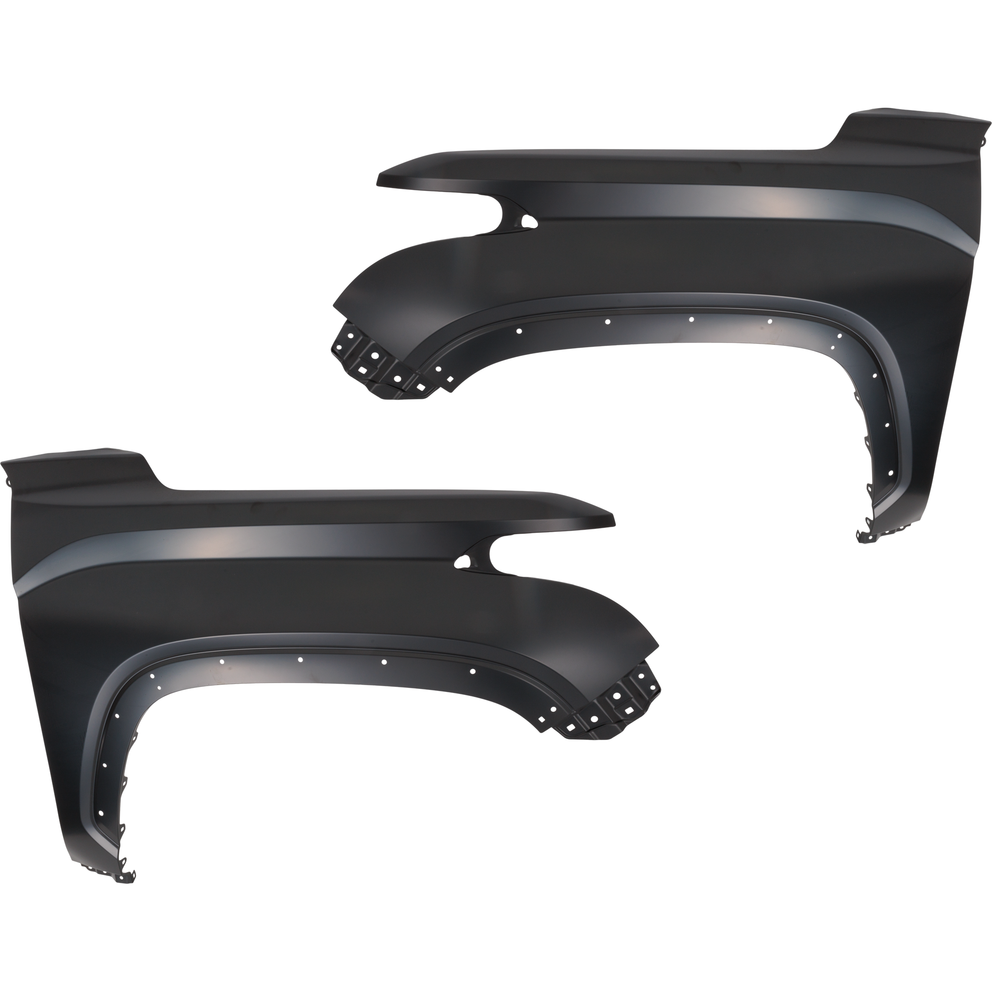 AM TUNDRA 22-24 SEQUOIA 23-25 FRONT FENDER RH AND LH Black w Fender Flare Holes Extended Crew Cab Pickup CAPA SKU SET RT22010043Q Partslink TO1240284C TO1241284C OEM 538110C120-538120C100
