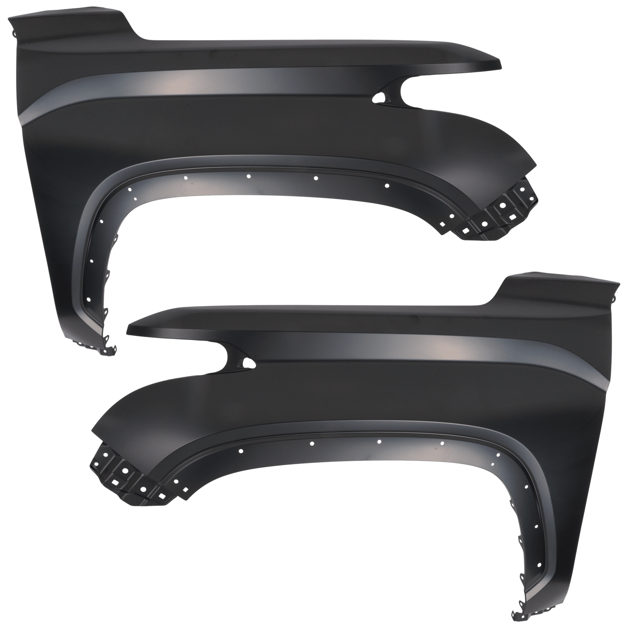 AM TUNDRA 22-24 SEQUOIA 23-25 FRONT FENDER RH AND LH Black w Fender Flare Holes Extended Crew Cab Pickup SKU SET RT22010043 Partslink TO1240284 TO1241284 OEM 538110C120-538120C100