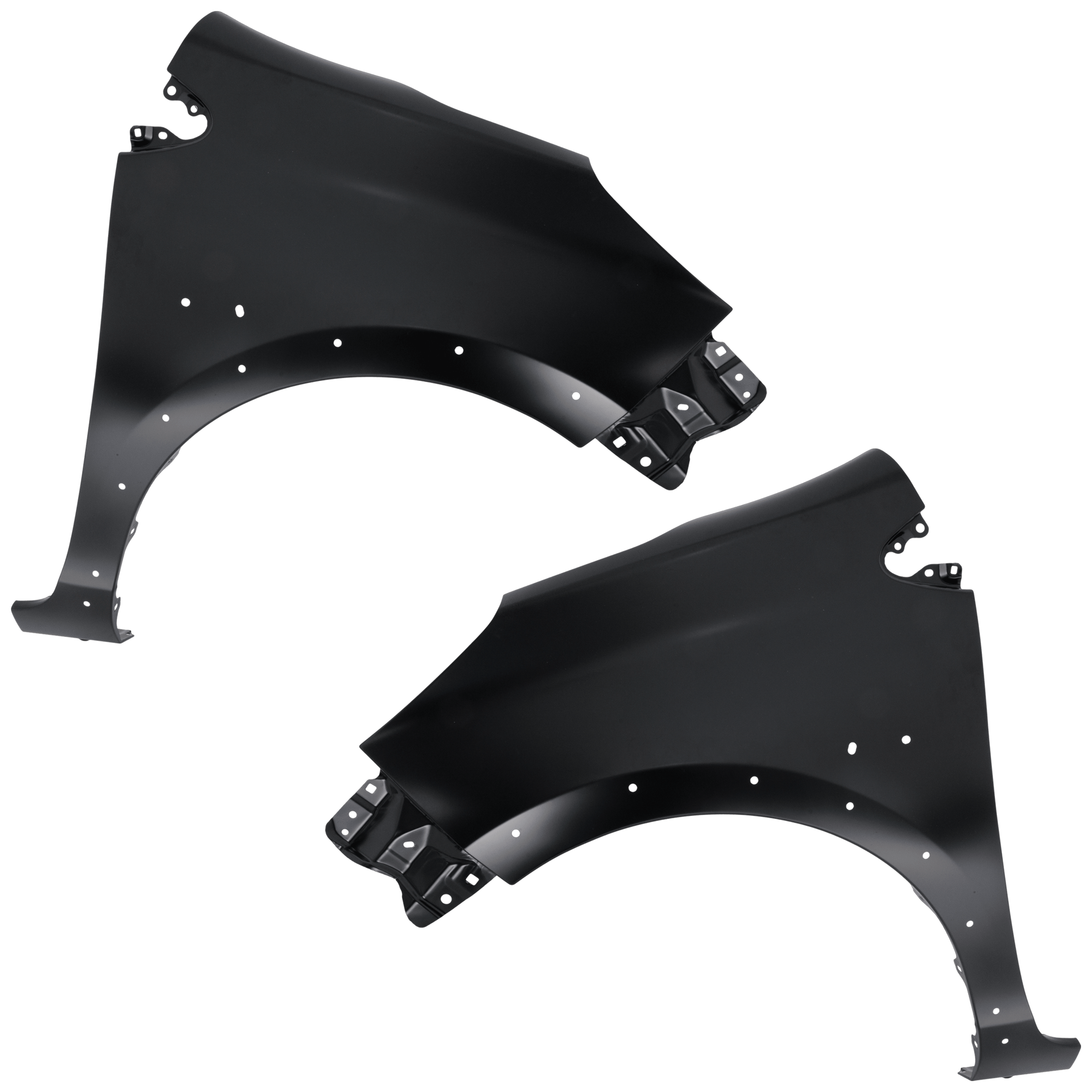 AM PRIUS C 18-19 FRONT FENDER RH AND LH Primed Steel w Fender Flare Holes SKU SET RT22010053 Partslink TO1240270 TO1241270 OEM 5380152190-5380252190