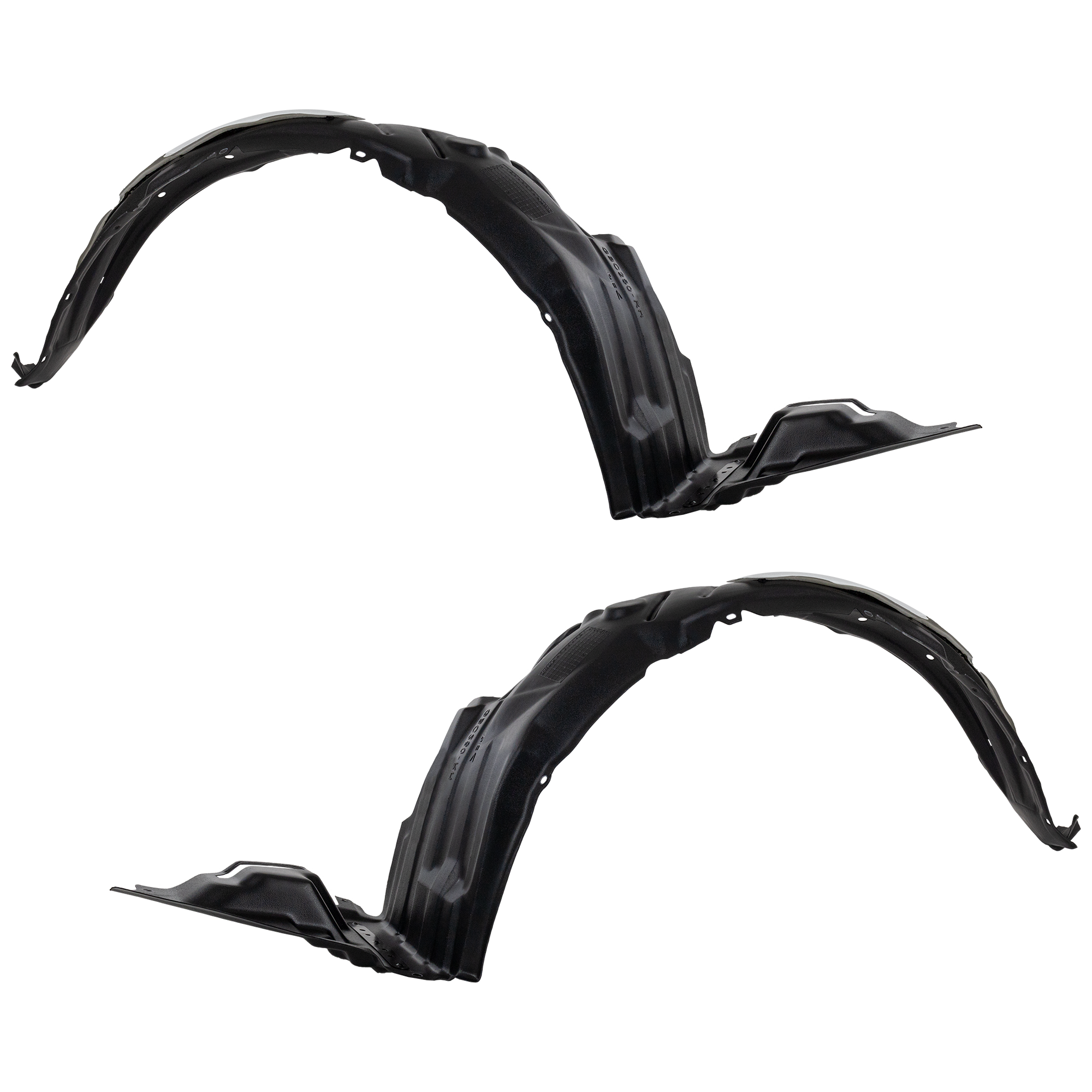 AM COROLLA 17-19 FRONT FENDER LINER RH AND LH CAPA SKU SET RT22210003Q Partslink TO1248210C TO1249210C OEM 5387602660-5387502610