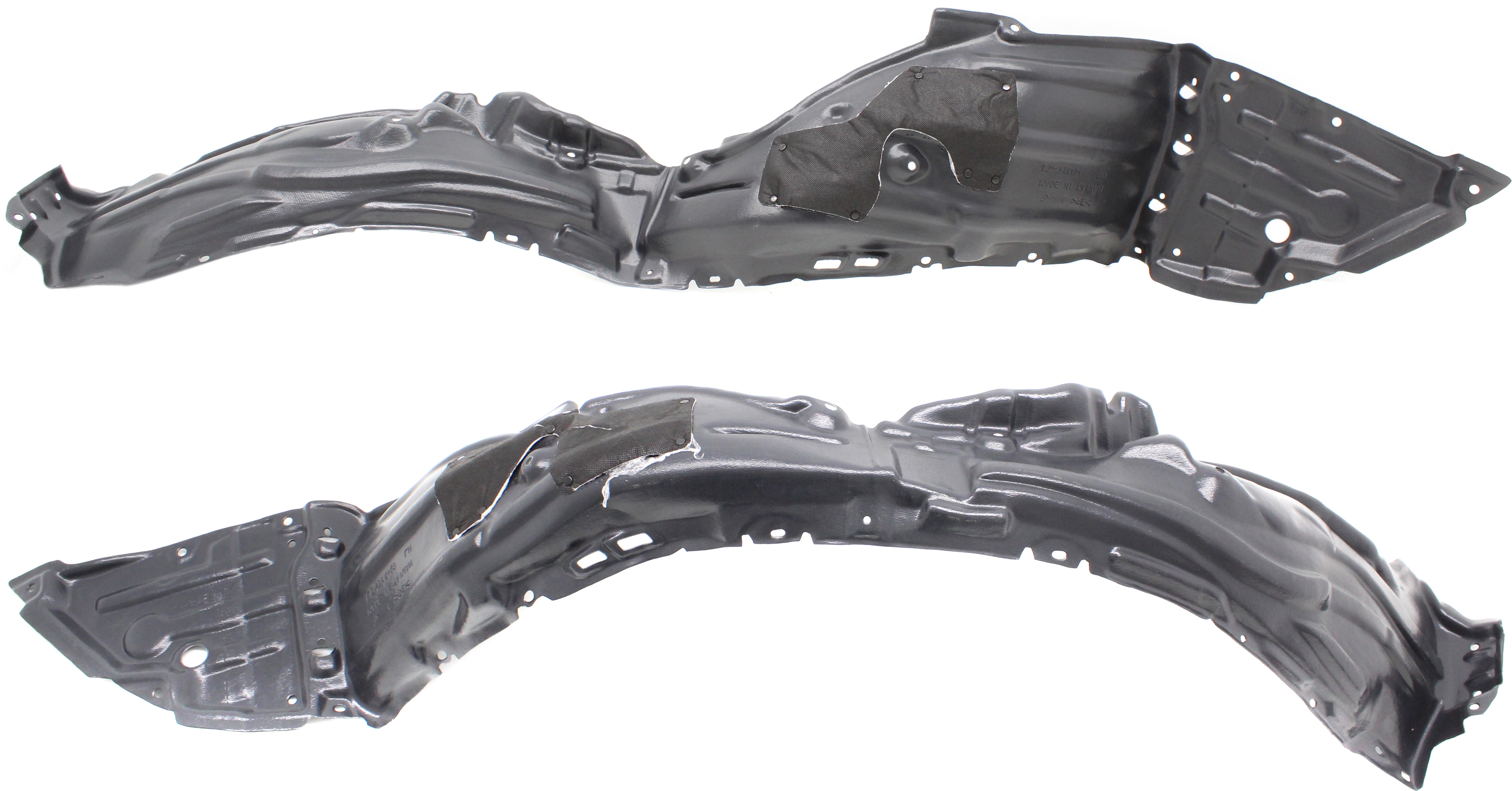 AM PRIUS 16-18 FRONT FENDER LINER RH AND LH w Insulation Foam SKU SET RT22210011 Partslink TO1249207 TO1248207 OEM 5387547070-5387647110