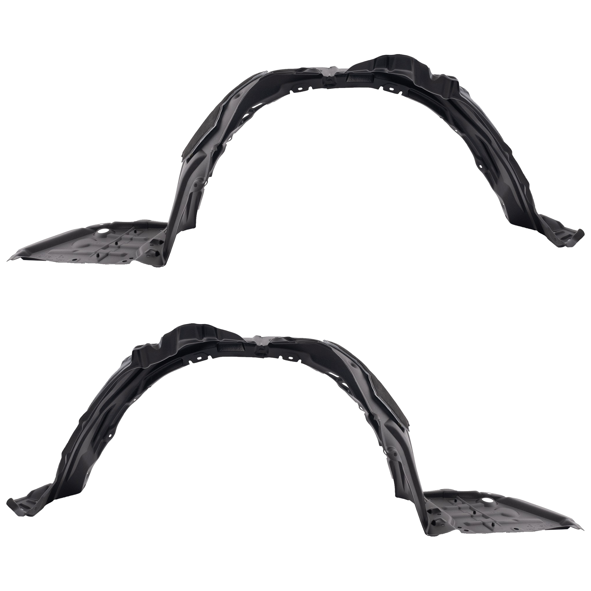 AM PRIUS PRIME 17-18 FRONT FENDER LINER RH AND LH Plastic Vacuum Form CAPA SKU SET RT22210013Q Partslink TO1248217C TO1249217C OEM 5387547110-5387647140
