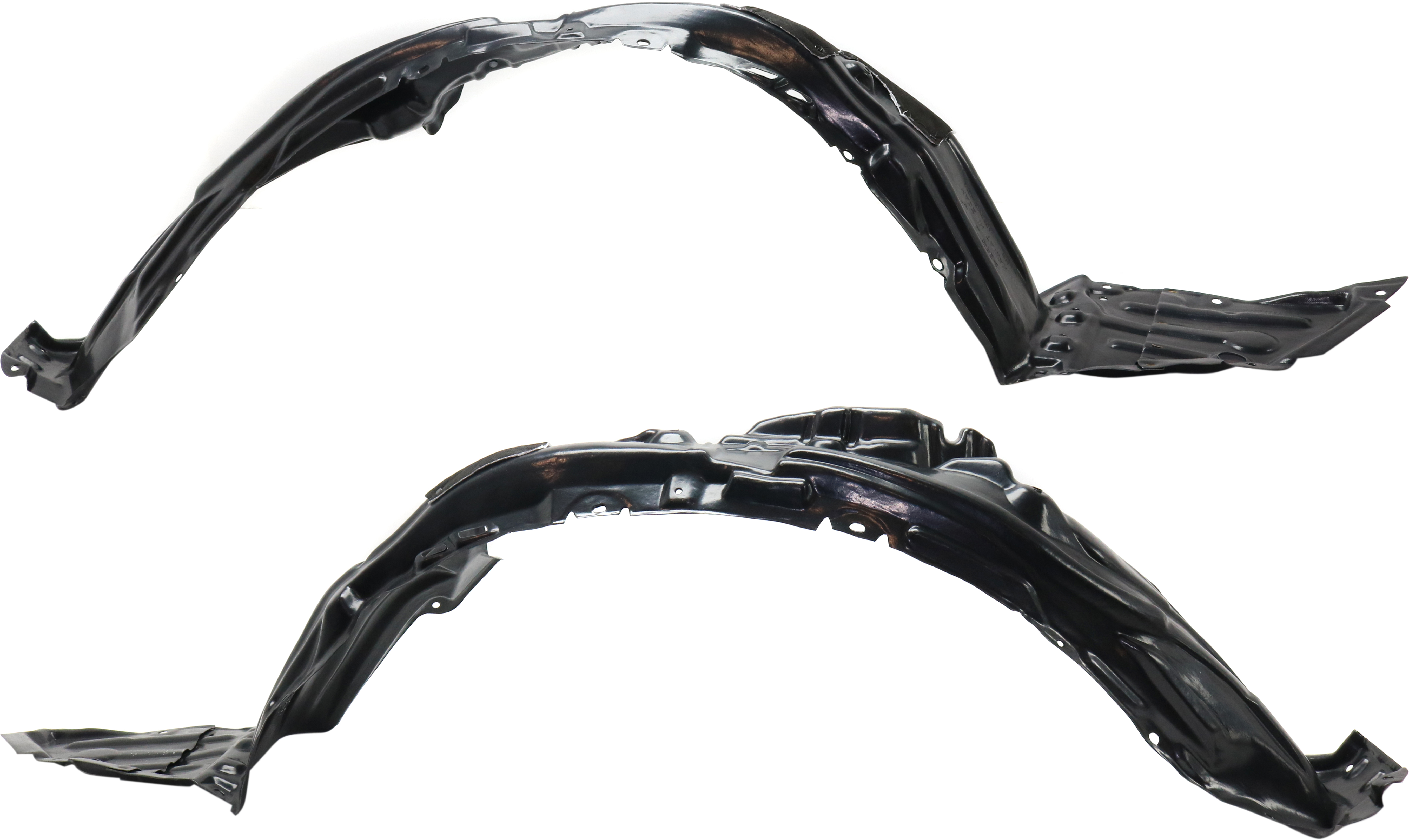 AM PRIUS PRIME 17-18 FRONT FENDER LINER RH and LH w Insulation Foam SKU SET RT22210013 Partslink TO1248217 TO1249217 OEM 5387547110-5387647140