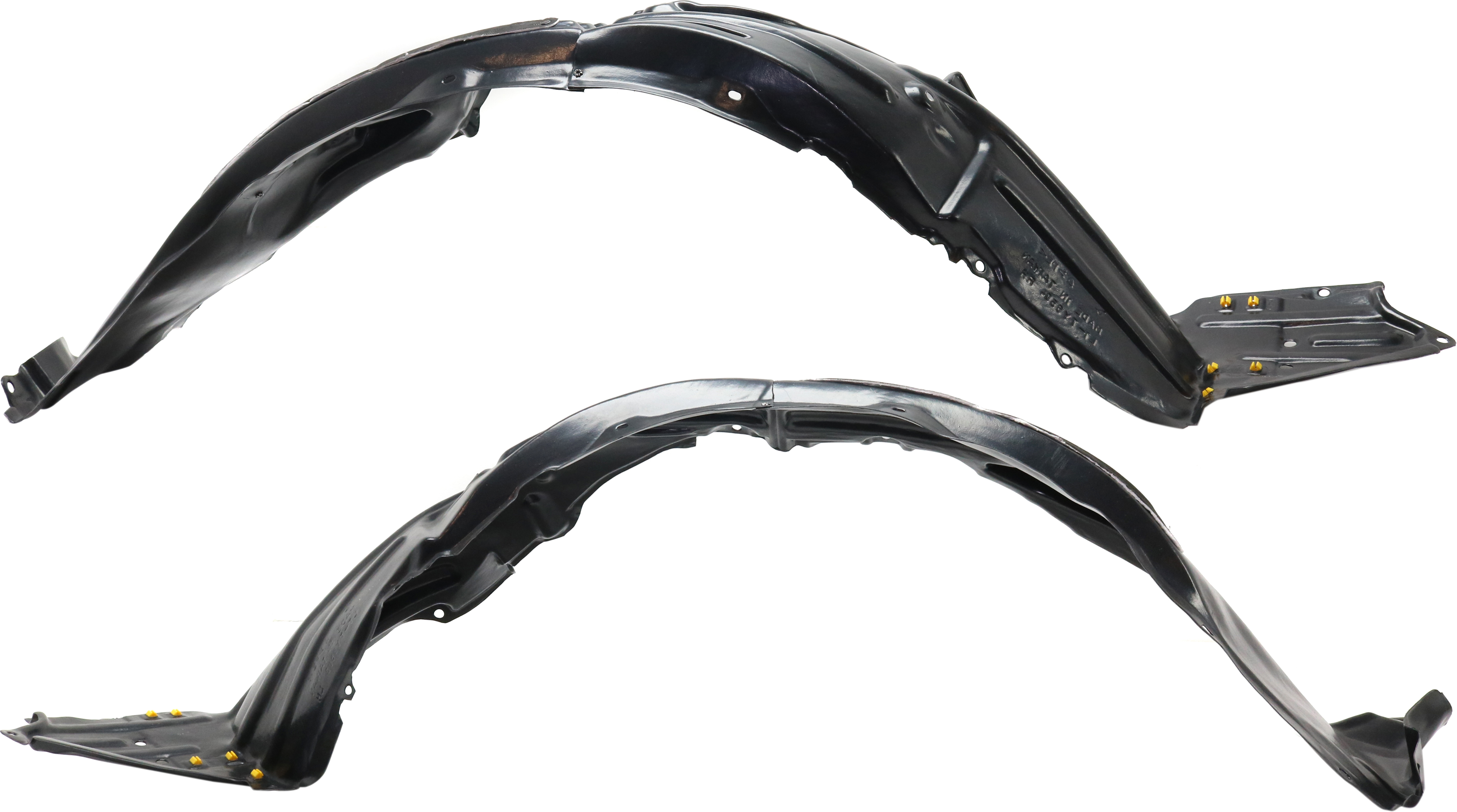 AM C HR 18-19 FRONT FENDER LINER RH and LH w Insulation Foam SKU SET RT22210017 Partslink TO1248222 TO1249222 OEM 53876F4021-53875F4021