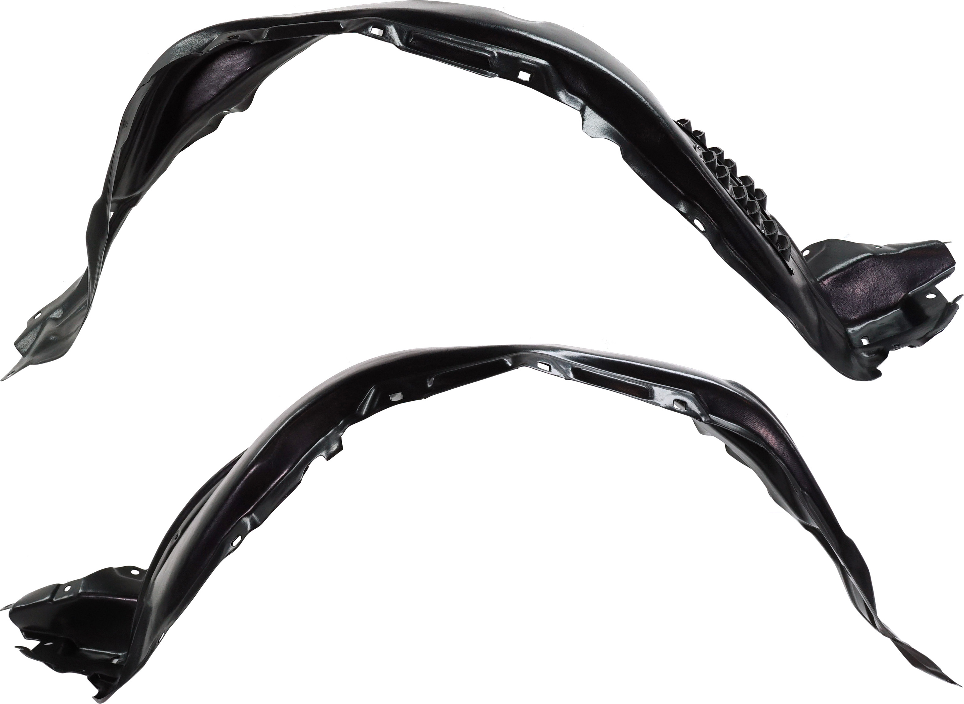 AM 4RUNNER 10-13 FRONT FENDER LINER RH AND LH Set of 2-20 In. Wheels SKU SET RT22210029 Partslink TO1249165 TO1248165 OEM 5387535120-5380635020