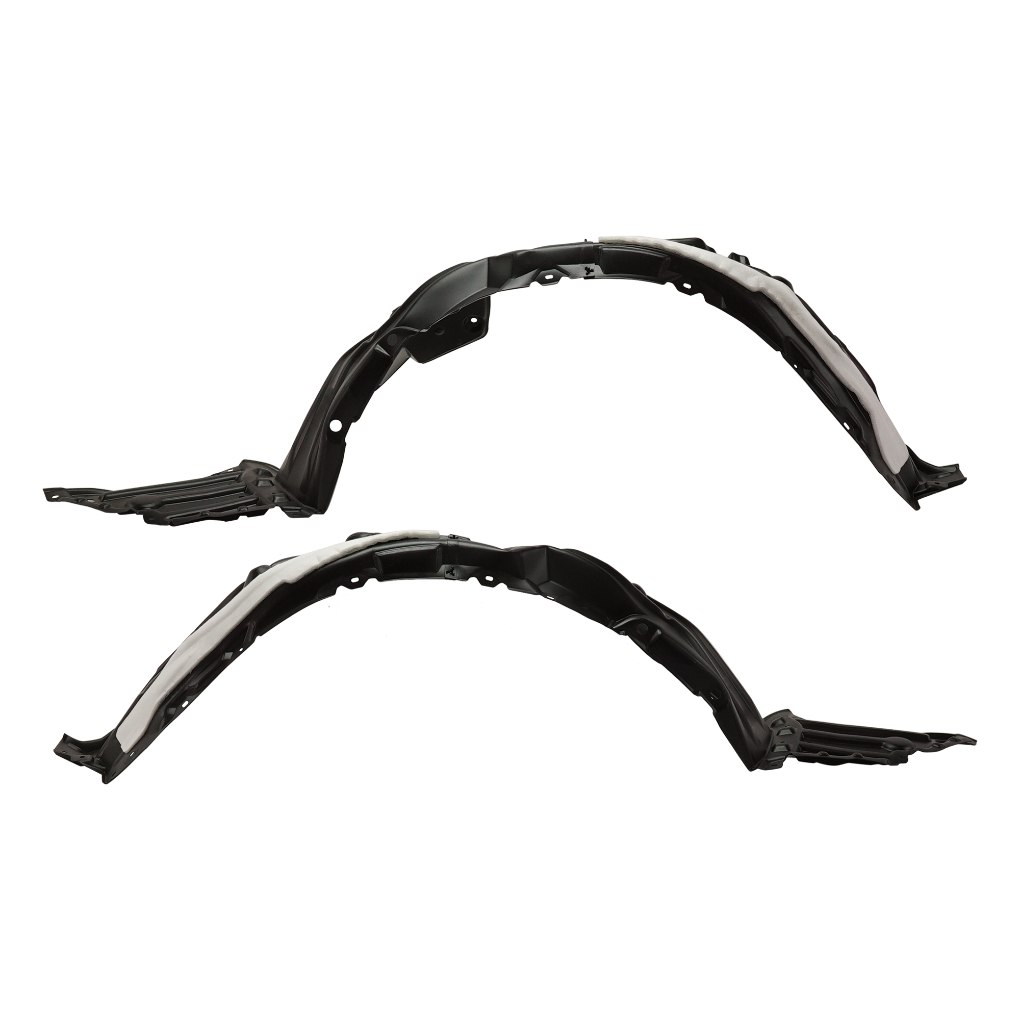 AM COROLLA 19-23 FRONT FENDER LINER RH AND LH Plastic Vacuum Form 15 Inch Wheels 16 Inch Wheels Hatchback SKU SET RT22210043 Partslink TO1249231 TO1248231 OEM 5380512090-5380612090