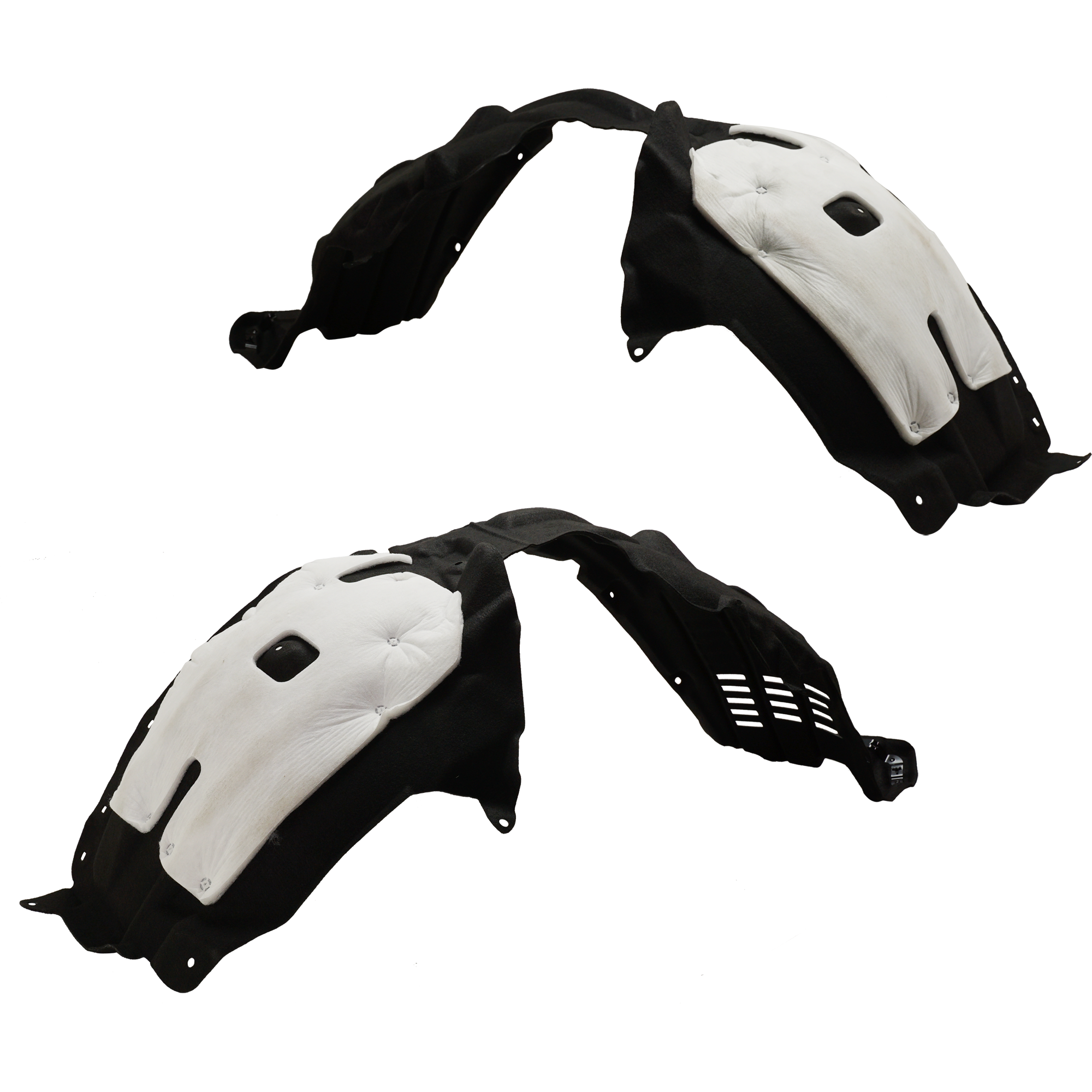 AM HIGHLANDER 20-23 FRONT FENDER LINER RH AND LH Front Section Plastic Heated Form w Insulation Foam and Extension Sheet SKU SET RT22210067 Partslink TO1248240 TO1249240 OEM 538050E170-538060E170