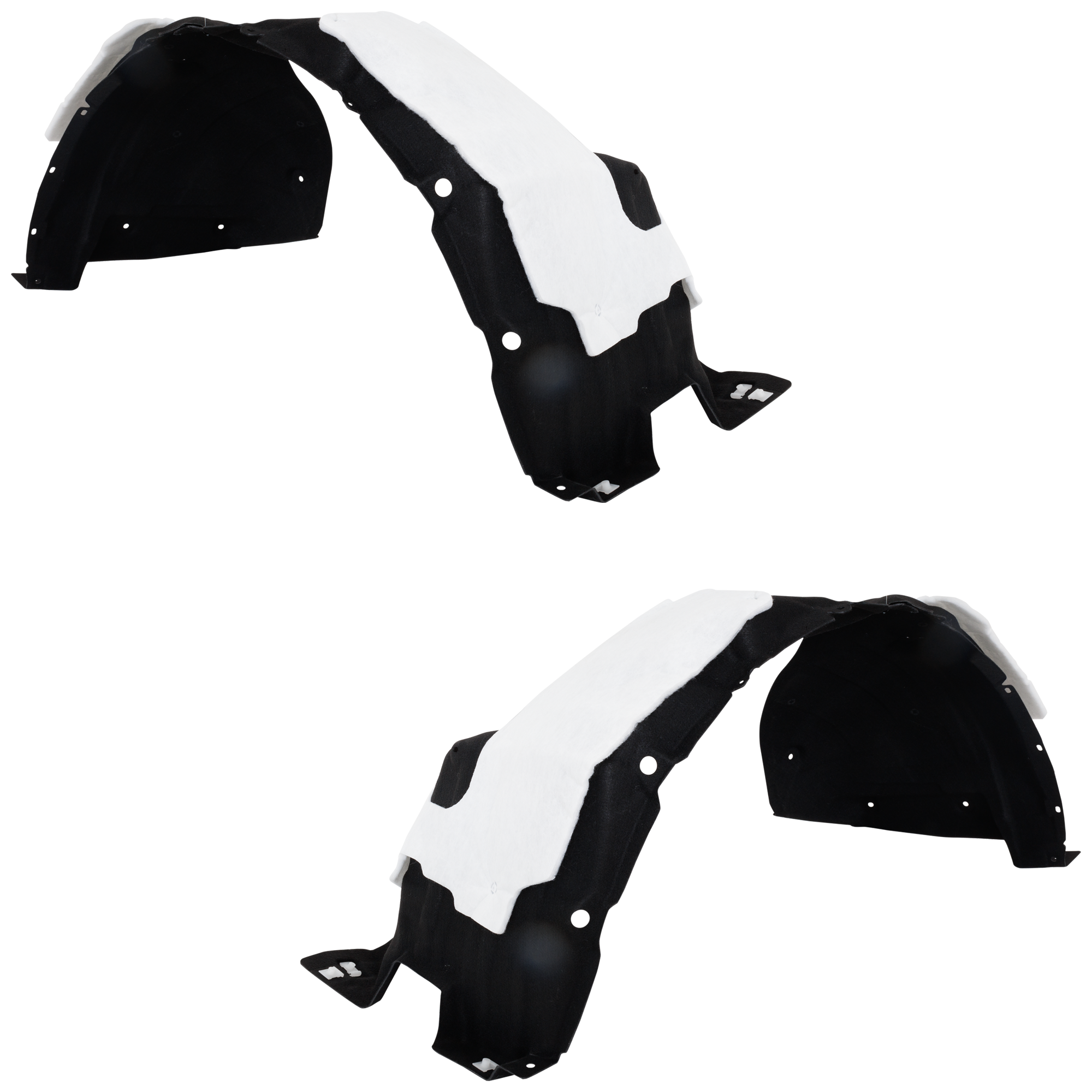 AM SIENNA 21-23 FRONT FENDER LINER RH AND LH Plastic Heated Form w Insulation Foam LE XLE XSE 25th Anniversary Limited Models SKU SET RT22210081 Partslink TO1249248 TO1248248 OEM 5380508061-5380508062-53806080