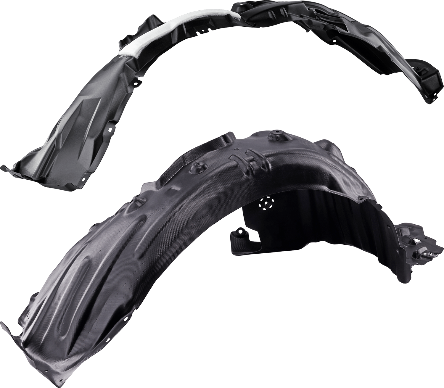 AM PRIUS PRIUS PRIME 23-25 FRONT FENDER LINER RH AND LH Vacuum Form w Insulation Foam SKU SET RT22210097 Partslink TO1248256 TO1249256 OEM 5387547100-5387647150