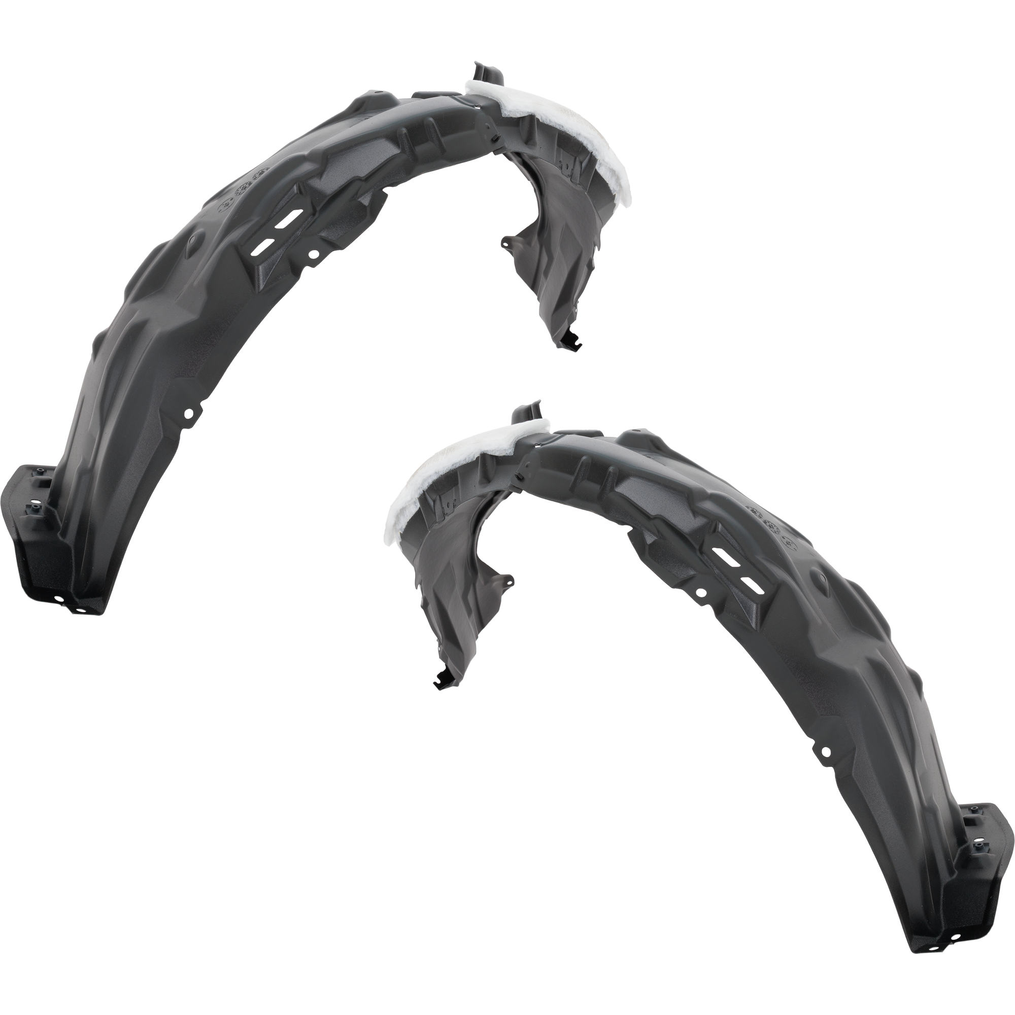 AM PRIUS PRIUS PRIME 23-23 FRONT FENDER LINER RH AND LH Vacuum Form w Insulation Foam SKU SET RT22210099 OEM 5387547100 PFM 5387647150 PFM
