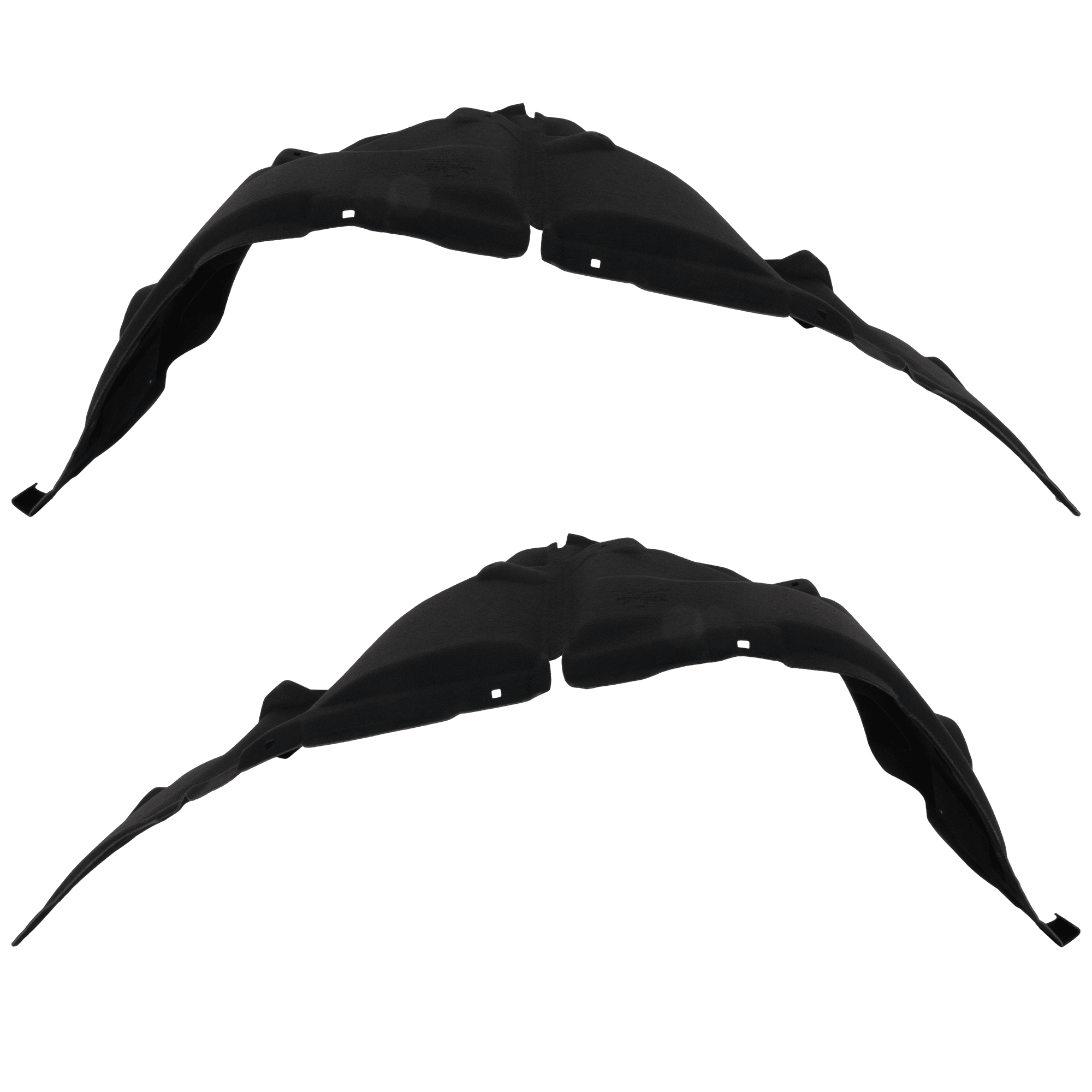 AM TUNDRA 22-25 FRONT FENDER LINER RH AND LH w Spoiler Holes Vacuum Form CAPA SKU SET RT22210115Q Partslink TO1248254C TO1249254C OEM 538750C100-538760C090