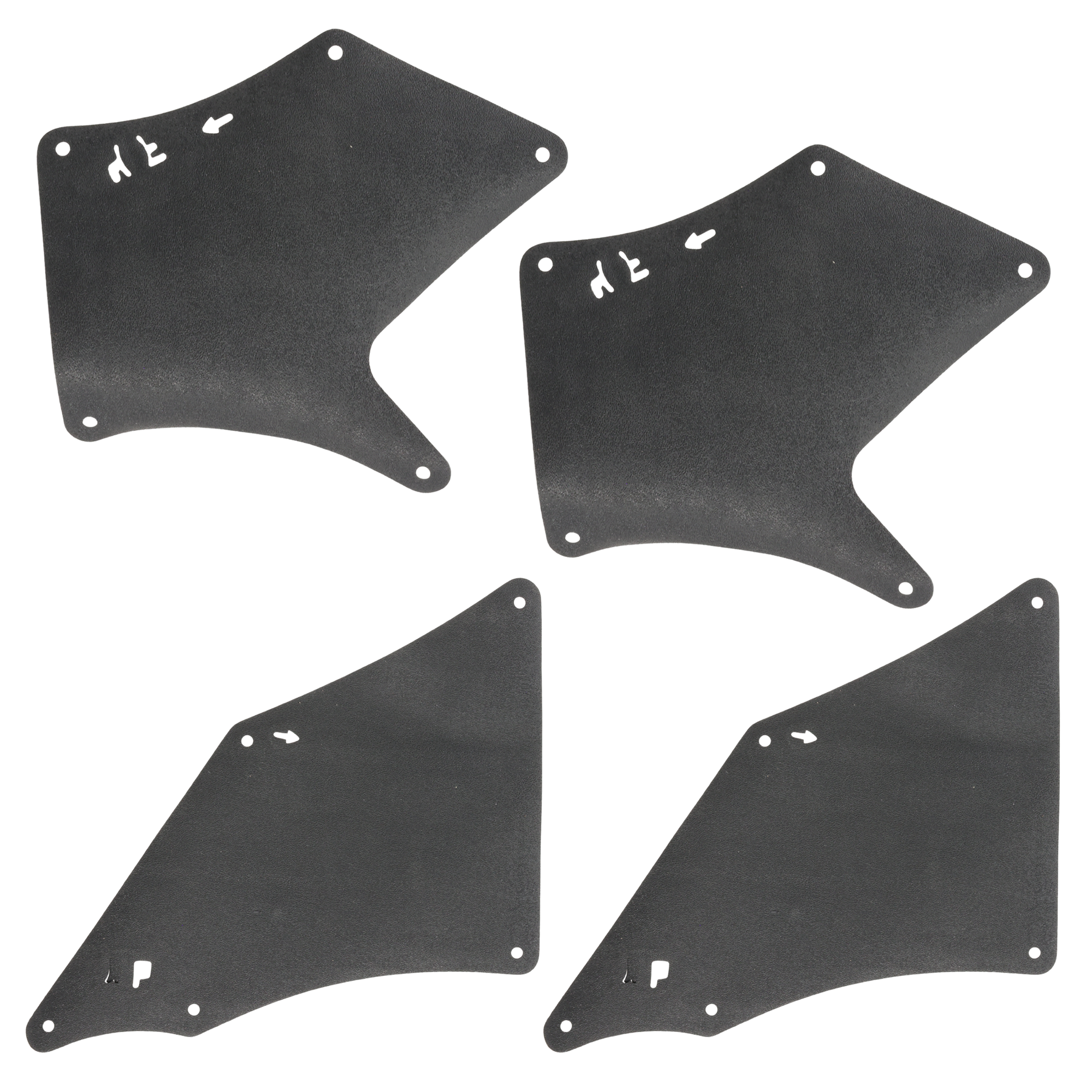 AM TACOMA 16-23 FRONT FENDER LINER RH AND LH Front and Rear Fender Seal Set of 4 SKU SET RT22250001-4 Partslink TO1250131 TO1250132 OEM 5373504060-5388304030