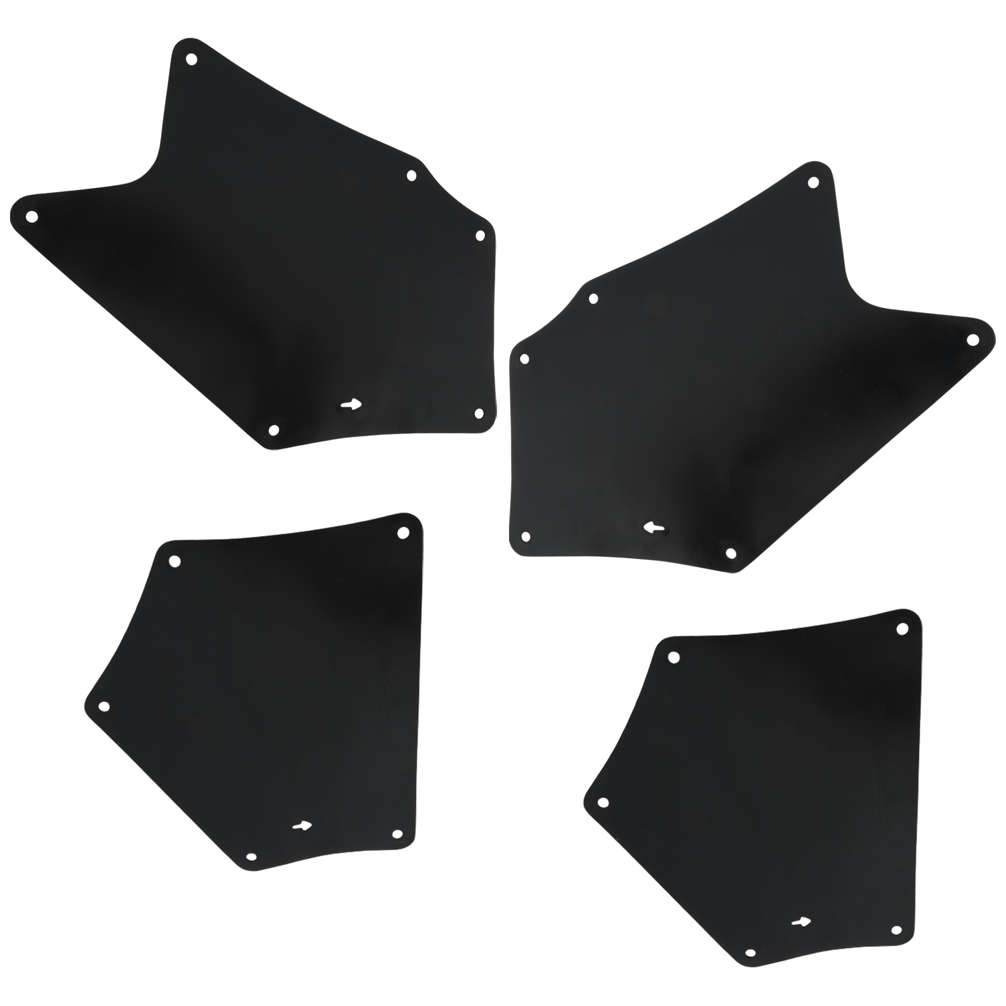 AM SEQUOIA 08-22 TUNDRA 14-21 FRONT FENDER APRON RH AND LH Set of 4 SKU SET RT22480003-4 Partslink TO1250144 TO1250145 TO1251145 OEM 537360C030-537370C030-537390C0