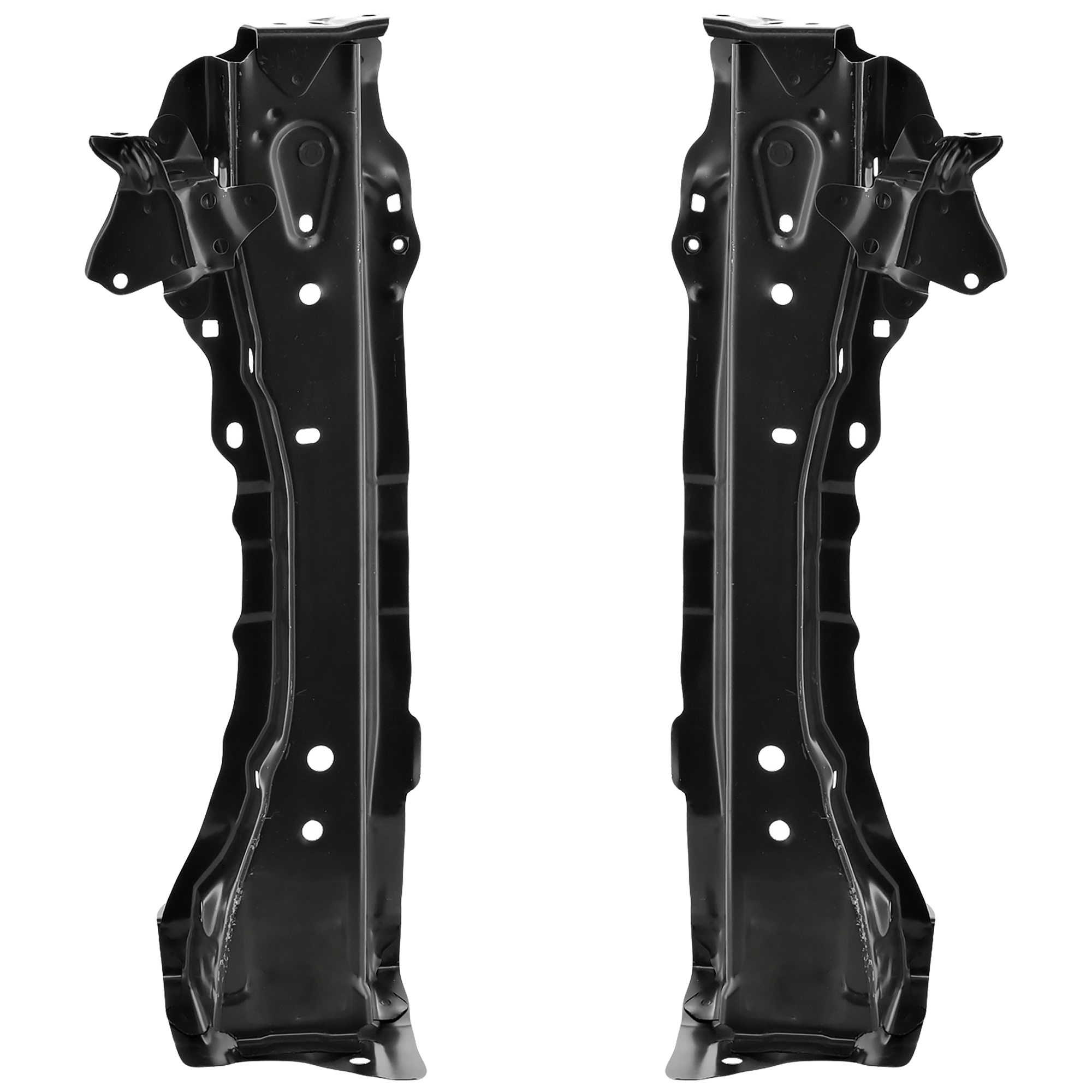 AM PRIUS C 12-19 RADIATOR SUPPORT RH AND LH Side Panel Steel SKU SET RT25050045 Partslink TO1225417 TO1225418 OEM 5320952010-5320452040