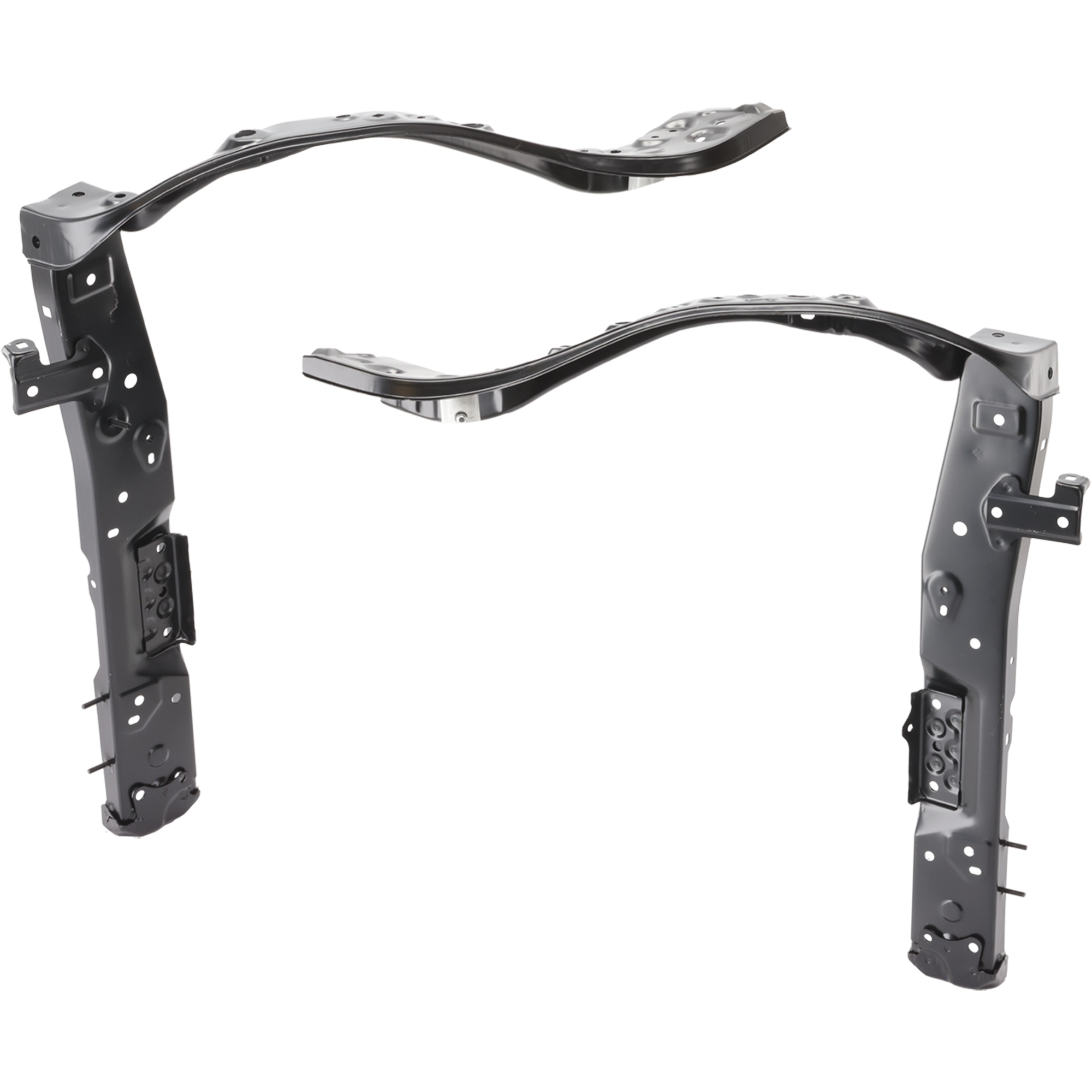 AM HIGHLANDER 20-25 RADIATOR SUPPORT RH AND LH Side Support Assembly Steel Hybrid Models CAPA SKU SET RT25050053Q Partslink TO1225556C TO1225557C OEM 532020E903-532030E903