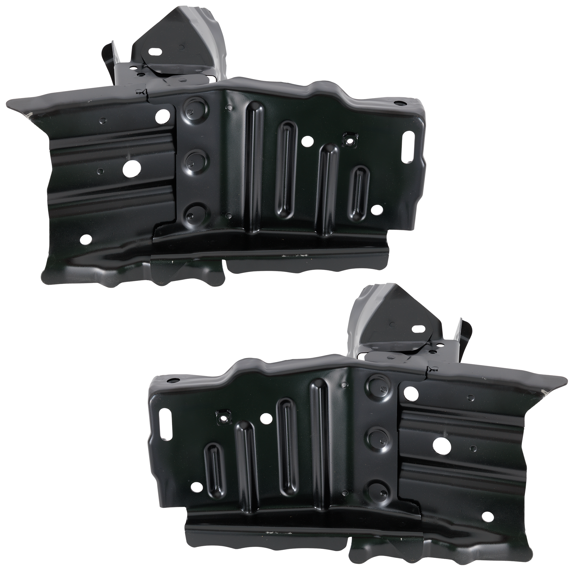 AM RAV4-19-24 RADIATOR SUPPORT BRACKET RH AND LH Front Sidemember Steel Japan North America Built Vehicle CAPA SKU SET RT25270011Q Partslink TO1067191C TO1066191C OEM 570230R010-570240R010